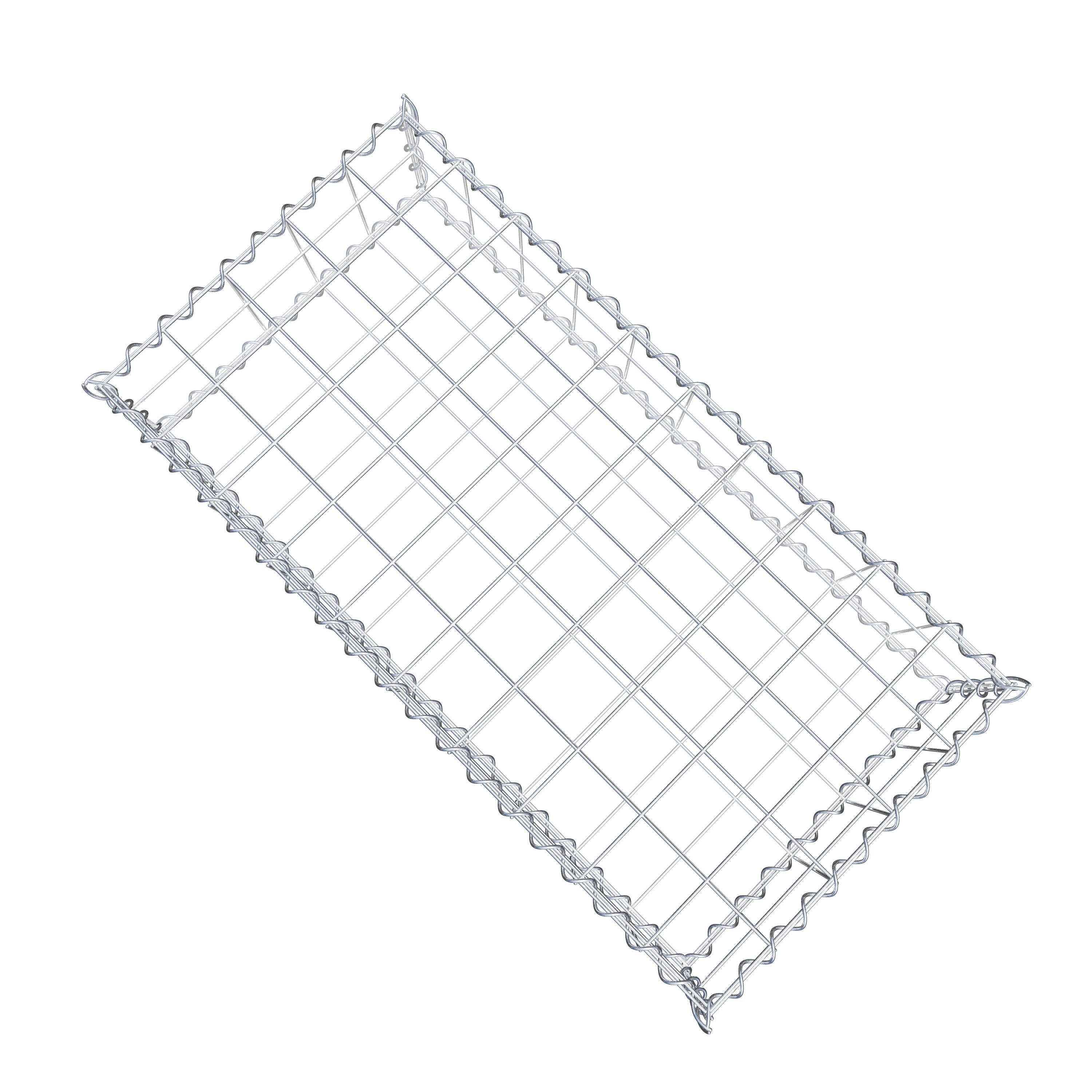 Gabion 100 cm x 20 cm x 50 cm (L x H x P), maille 10 cm x 10 cm, spirale