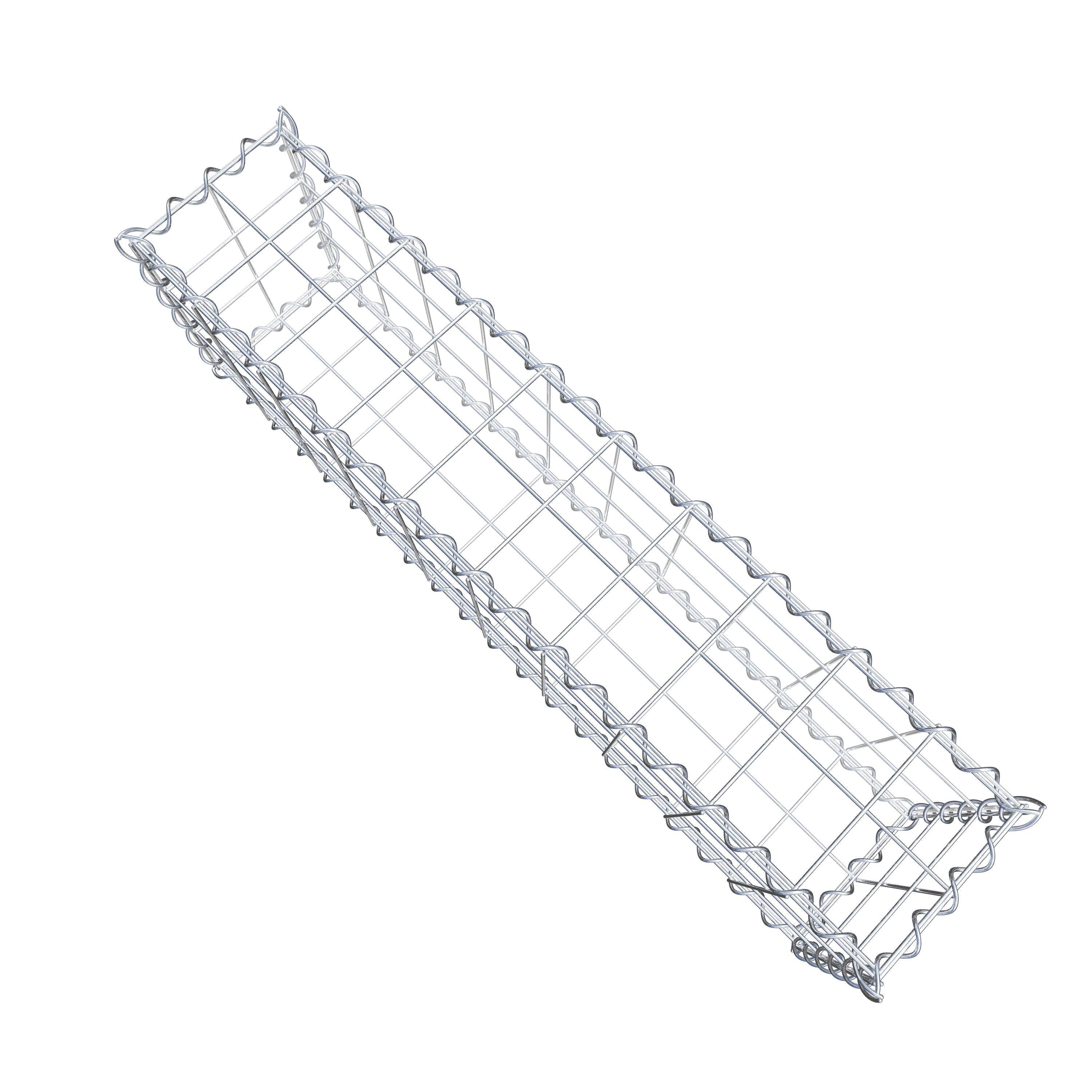 Gabion 100 cm x 30 cm x 20 cm (L x H x P), maille 10 cm x 10 cm, spirale