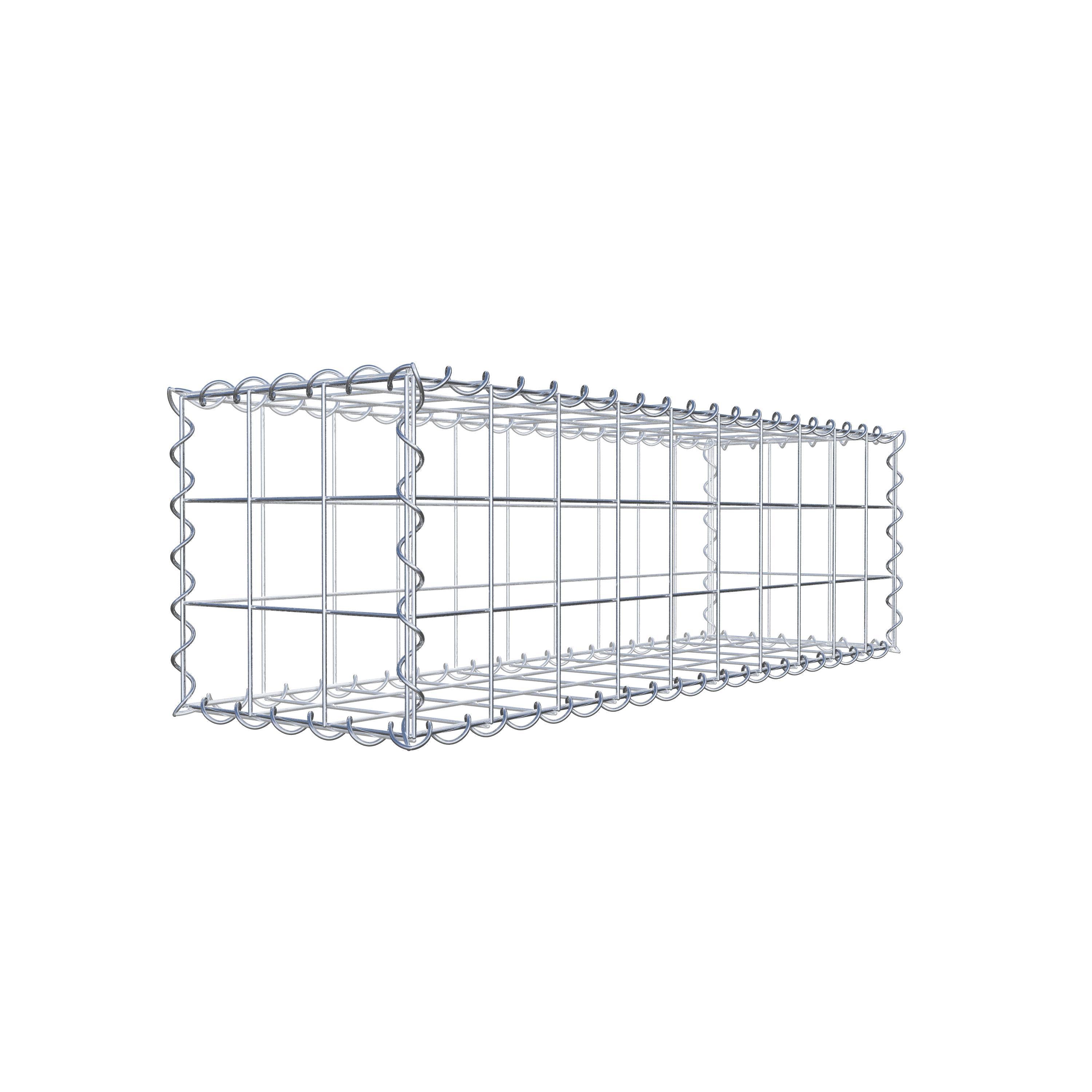 Gabion 100 cm x 30 cm x 30 cm (L x H x P), maille 10 cm x 10 cm, spirale