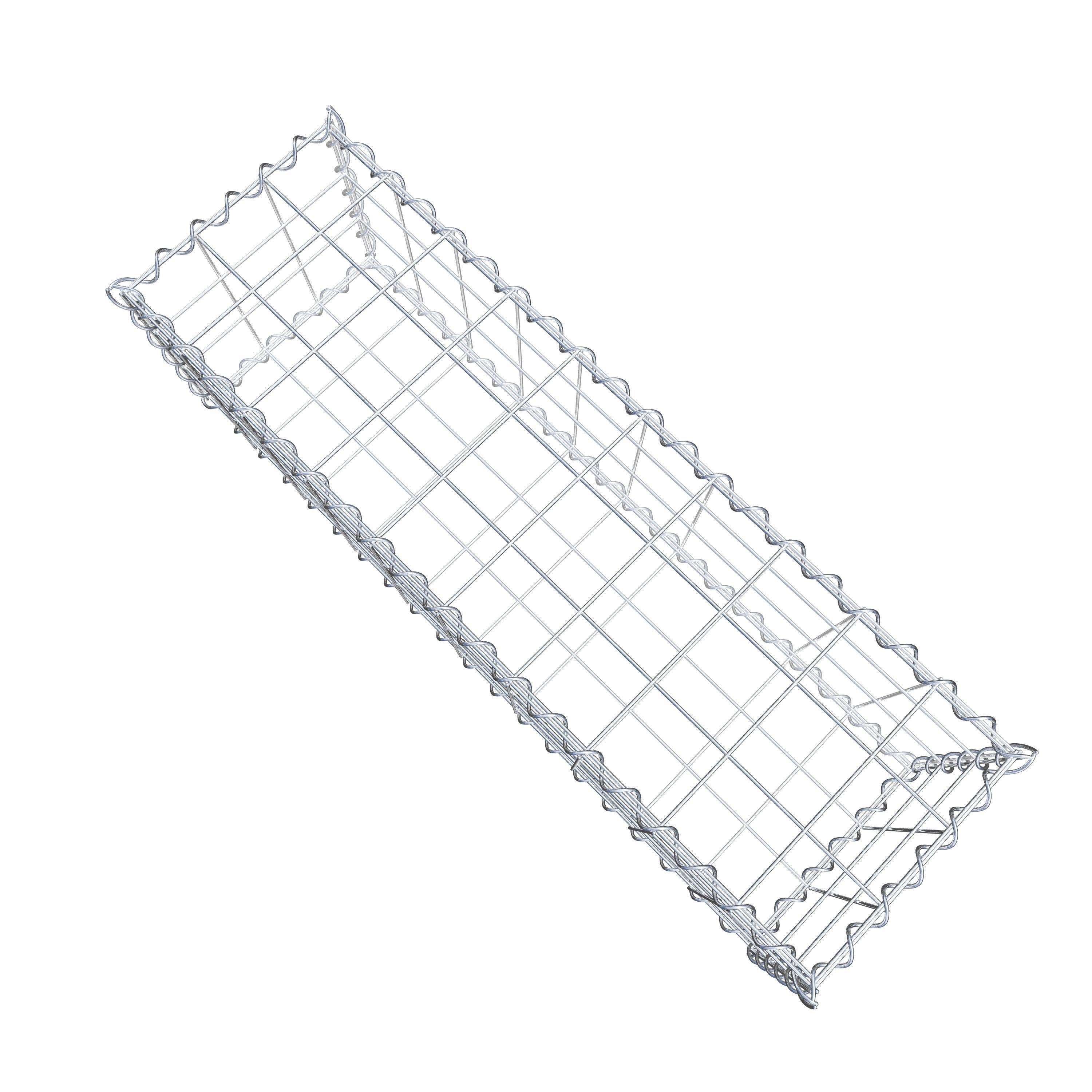 Gabion 100 cm x 30 cm x 30 cm (L x H x P), maille 10 cm x 10 cm, spirale