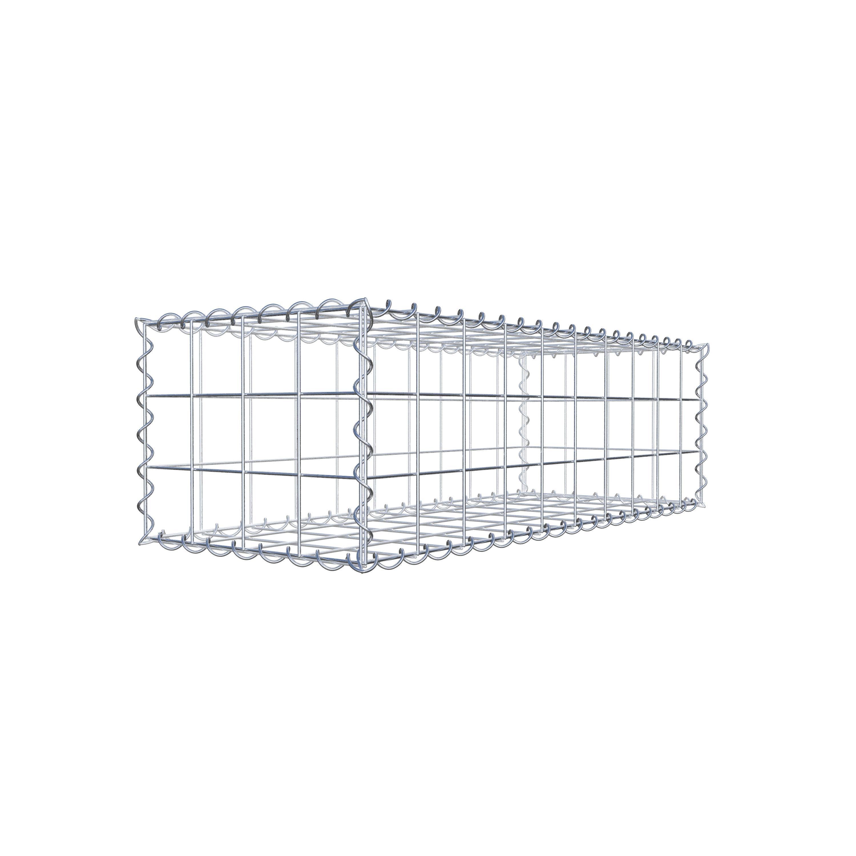 Gabion 100 cm x 30 cm x 40 cm (L x H x P), maille 10 cm x 10 cm, spirale