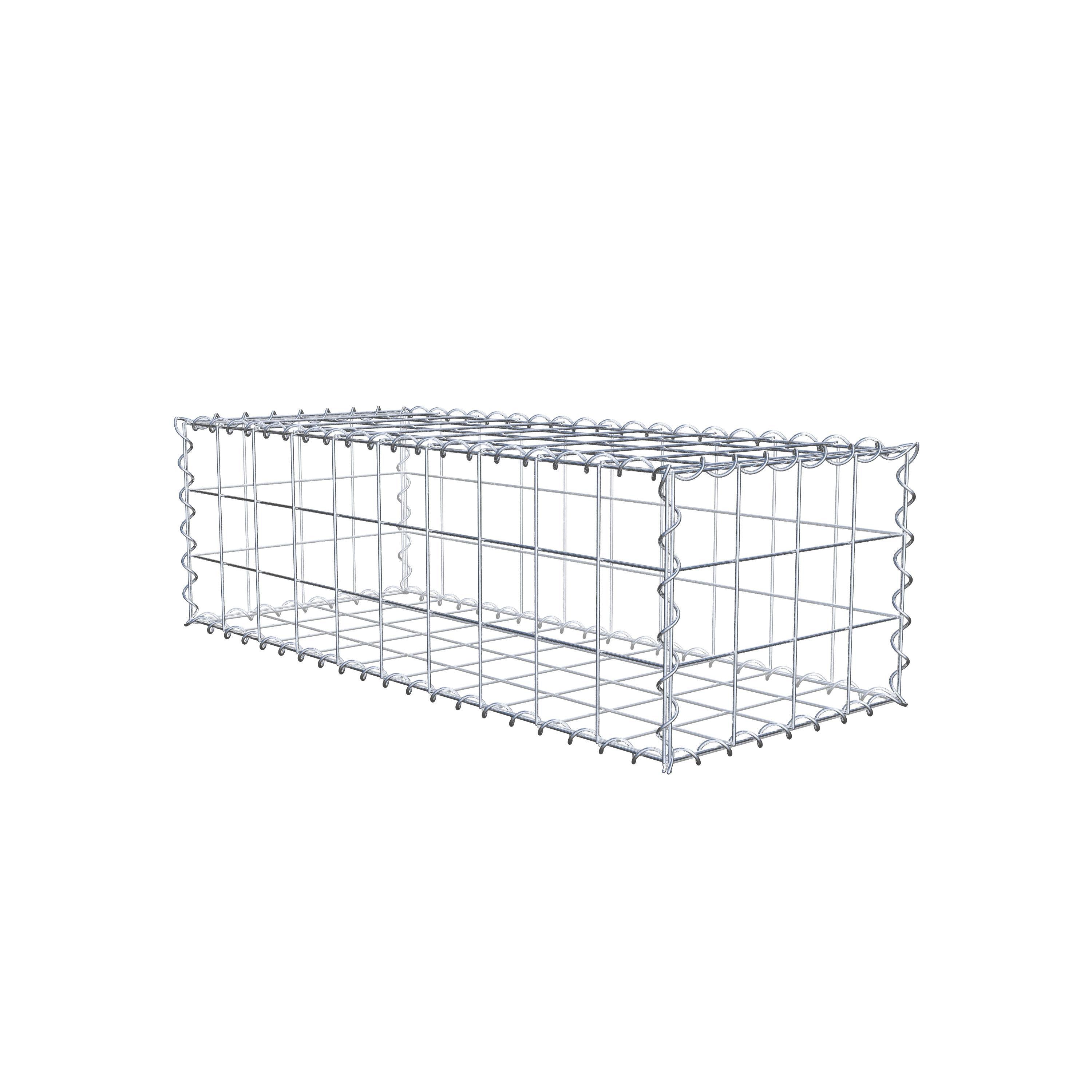 Gabion 100 cm x 30 cm x 40 cm (L x H x P), maille 10 cm x 10 cm, spirale