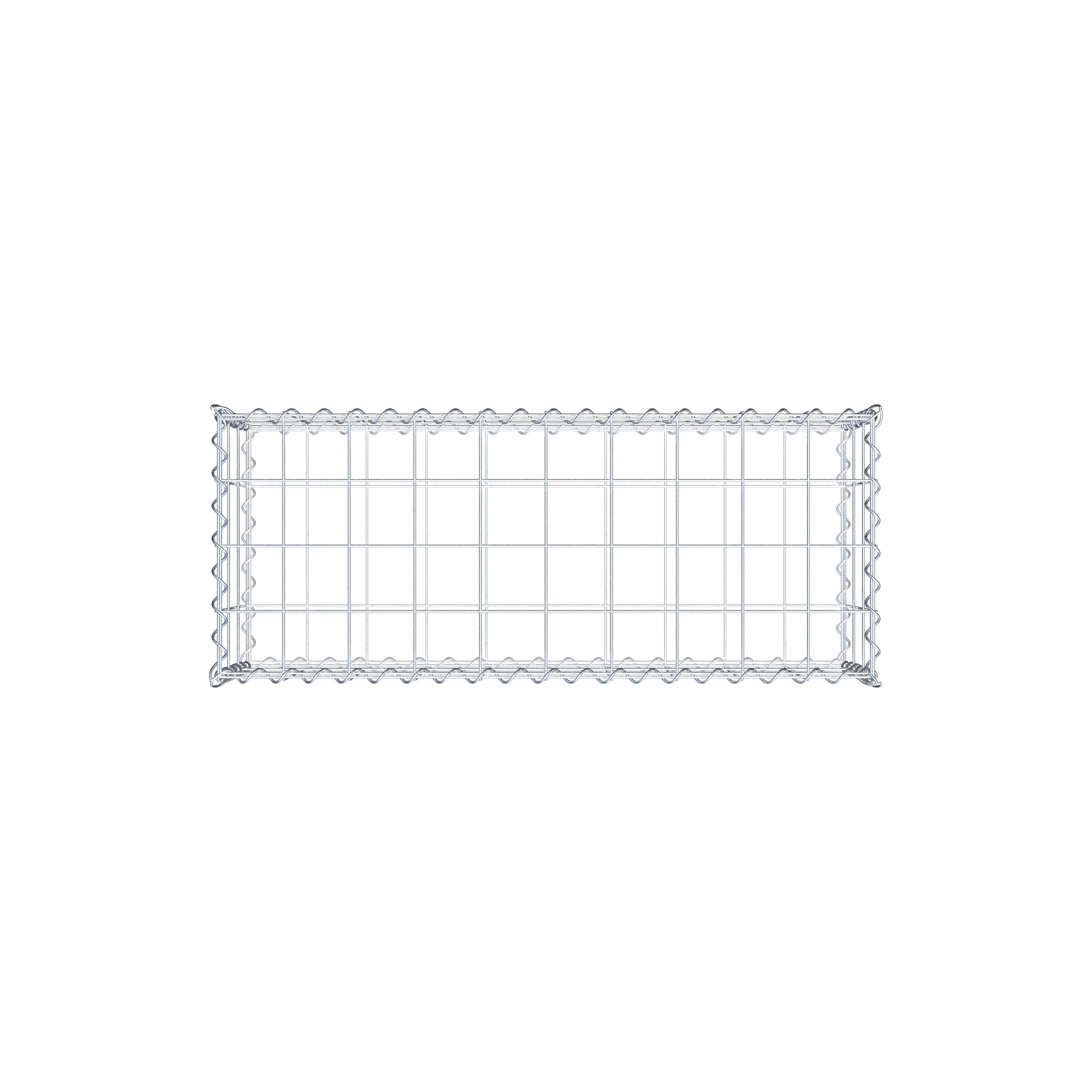 Gabion 100 cm x 30 cm x 40 cm (L x H x P), maille 10 cm x 10 cm, spirale