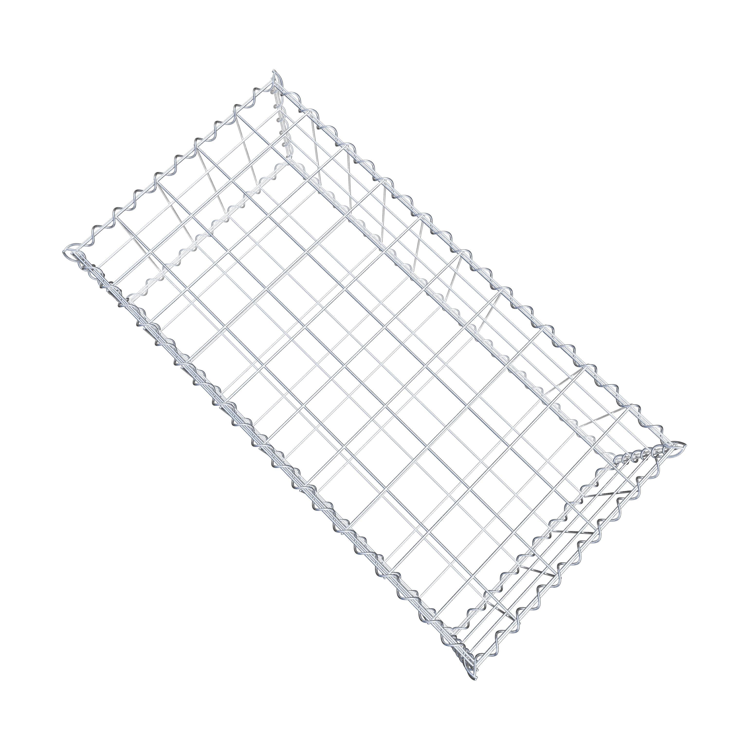 Gabion 100 cm x 30 cm x 50 cm (L x H x P), maille 10 cm x 10 cm, spirale