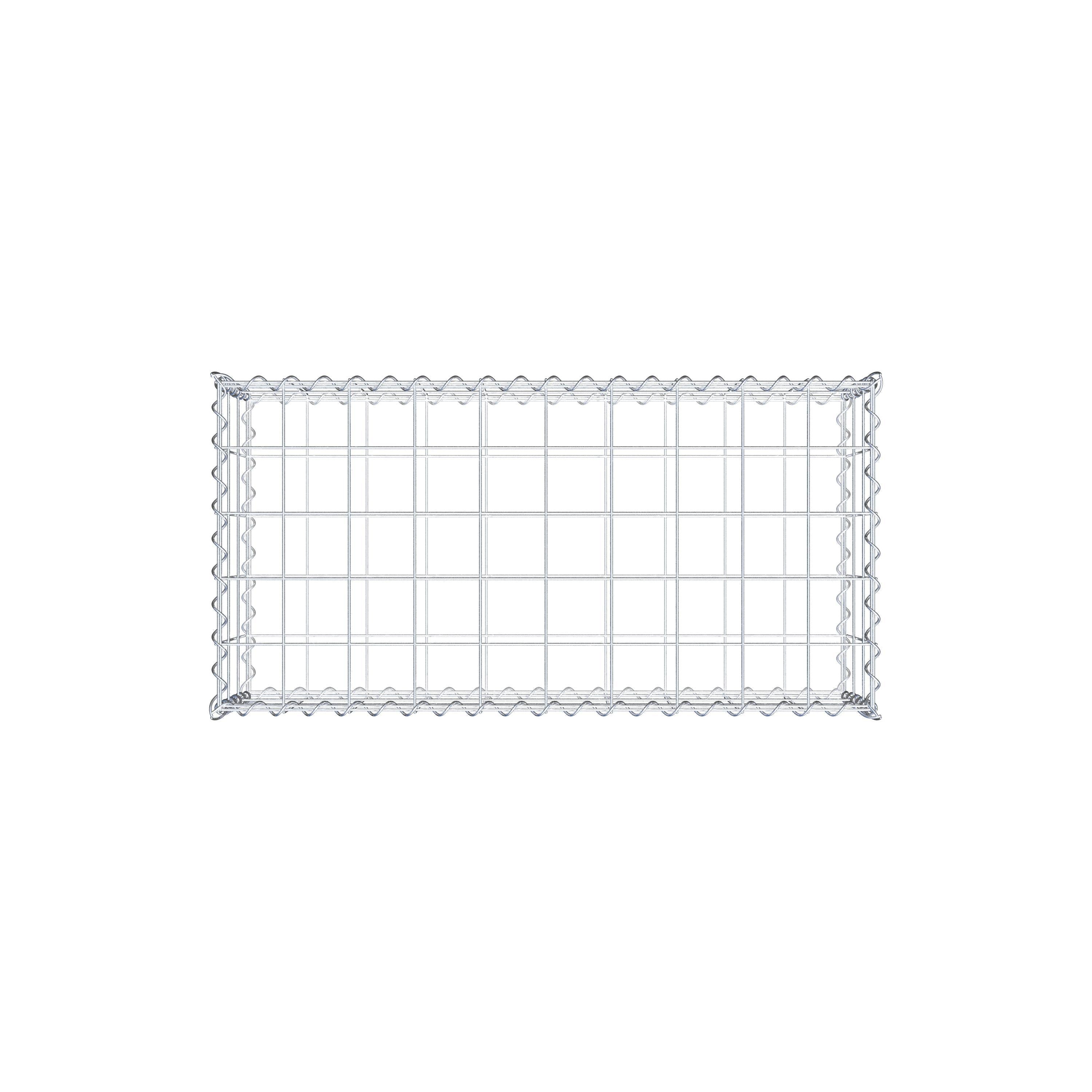 Gabion 100 cm x 30 cm x 50 cm (L x H x P), maille 10 cm x 10 cm, spirale