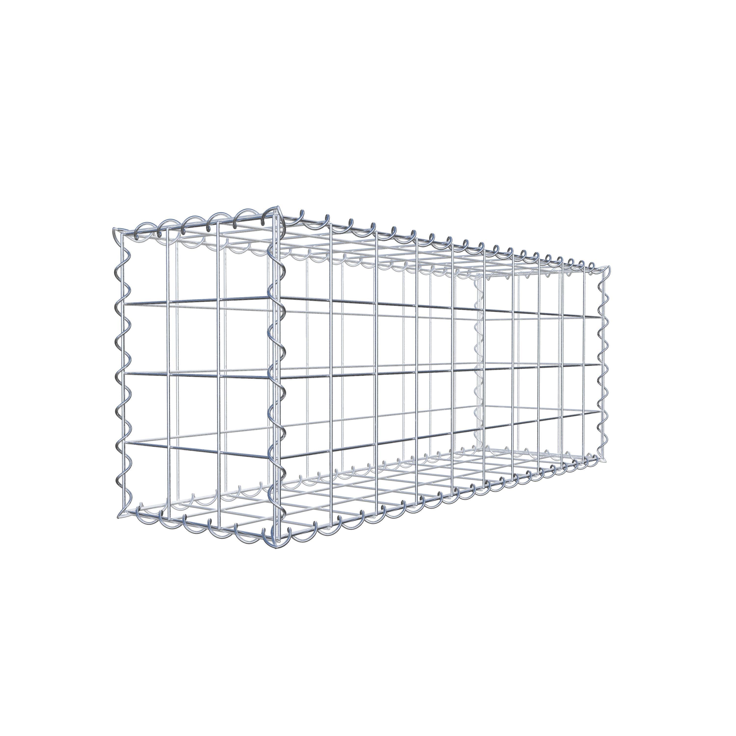 Gabion 100 cm x 40 cm x 30 cm (L x H x P), maille 10 cm x 10 cm, spirale