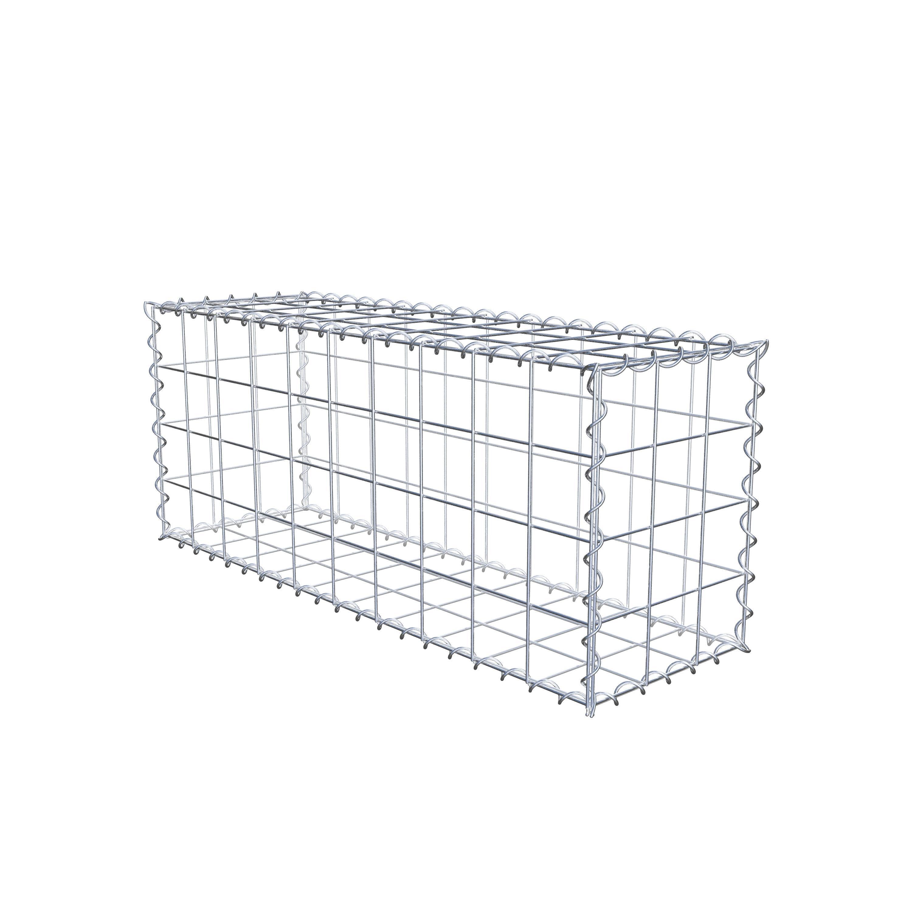 Gabion 100 cm x 40 cm x 30 cm (L x H x P), maille 10 cm x 10 cm, spirale