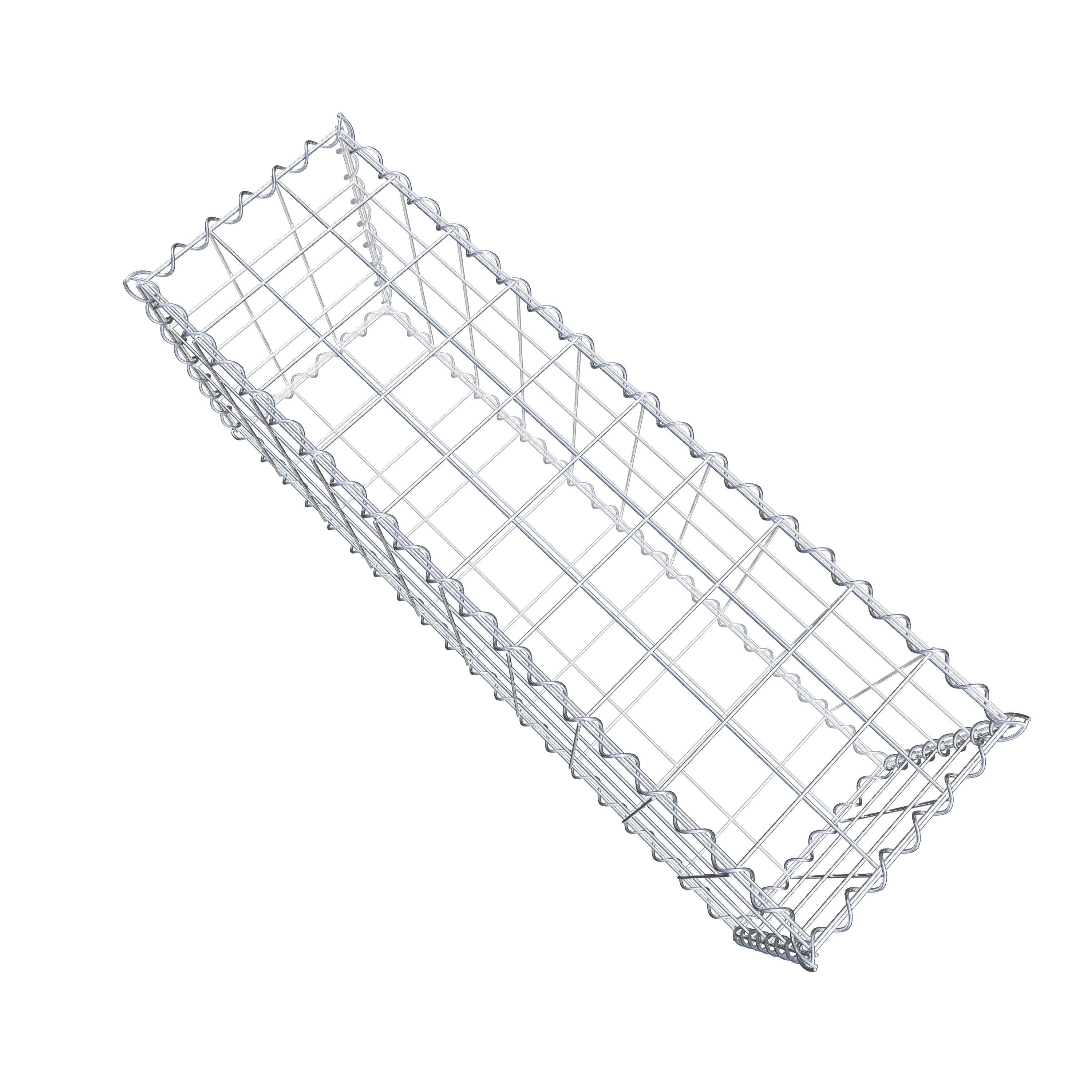 Gabion 100 cm x 40 cm x 30 cm (L x H x P), maille 10 cm x 10 cm, spirale