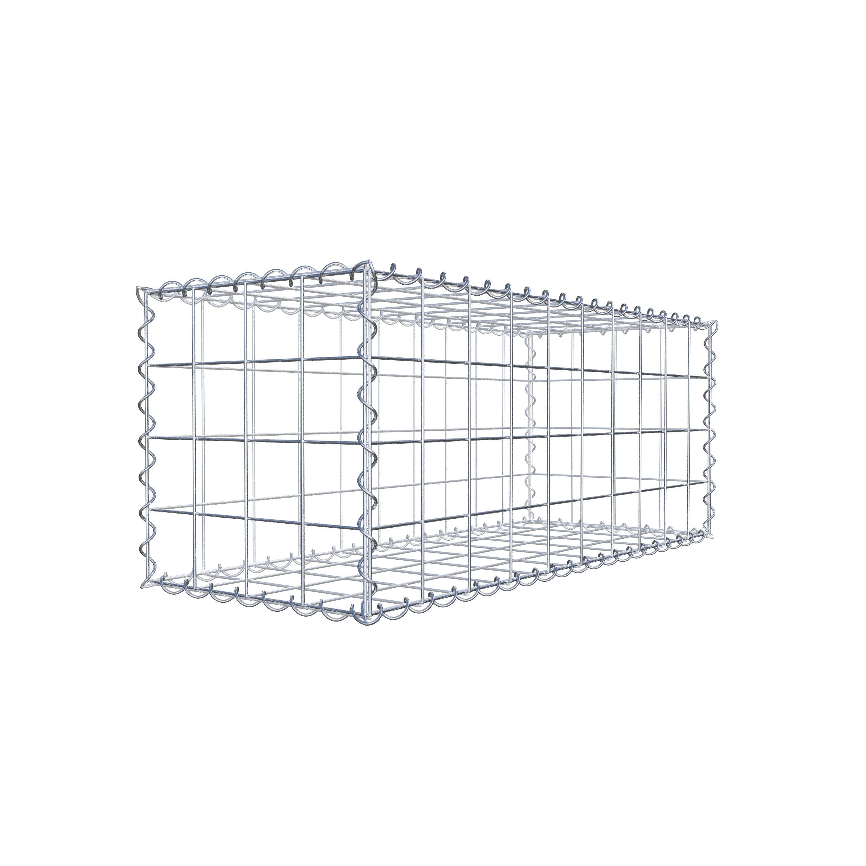 Gabion 100 cm x 40 cm x 40 cm (L x H x P), maille 10 cm x 10 cm, spirale