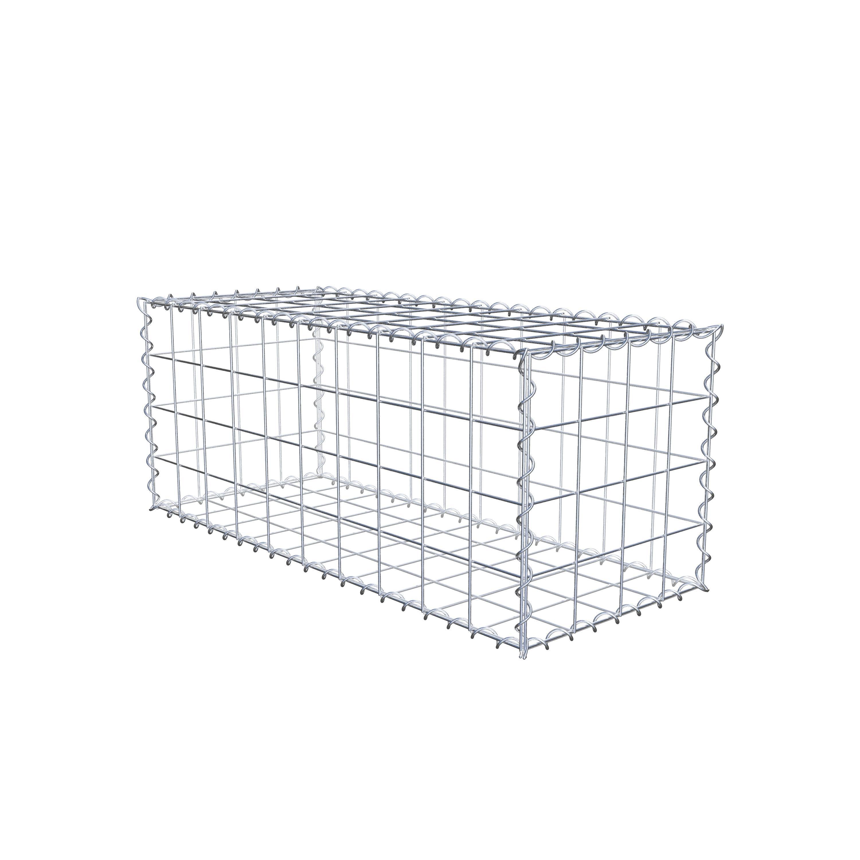 Gabion 100 cm x 40 cm x 40 cm (L x H x P), maille 10 cm x 10 cm, spirale