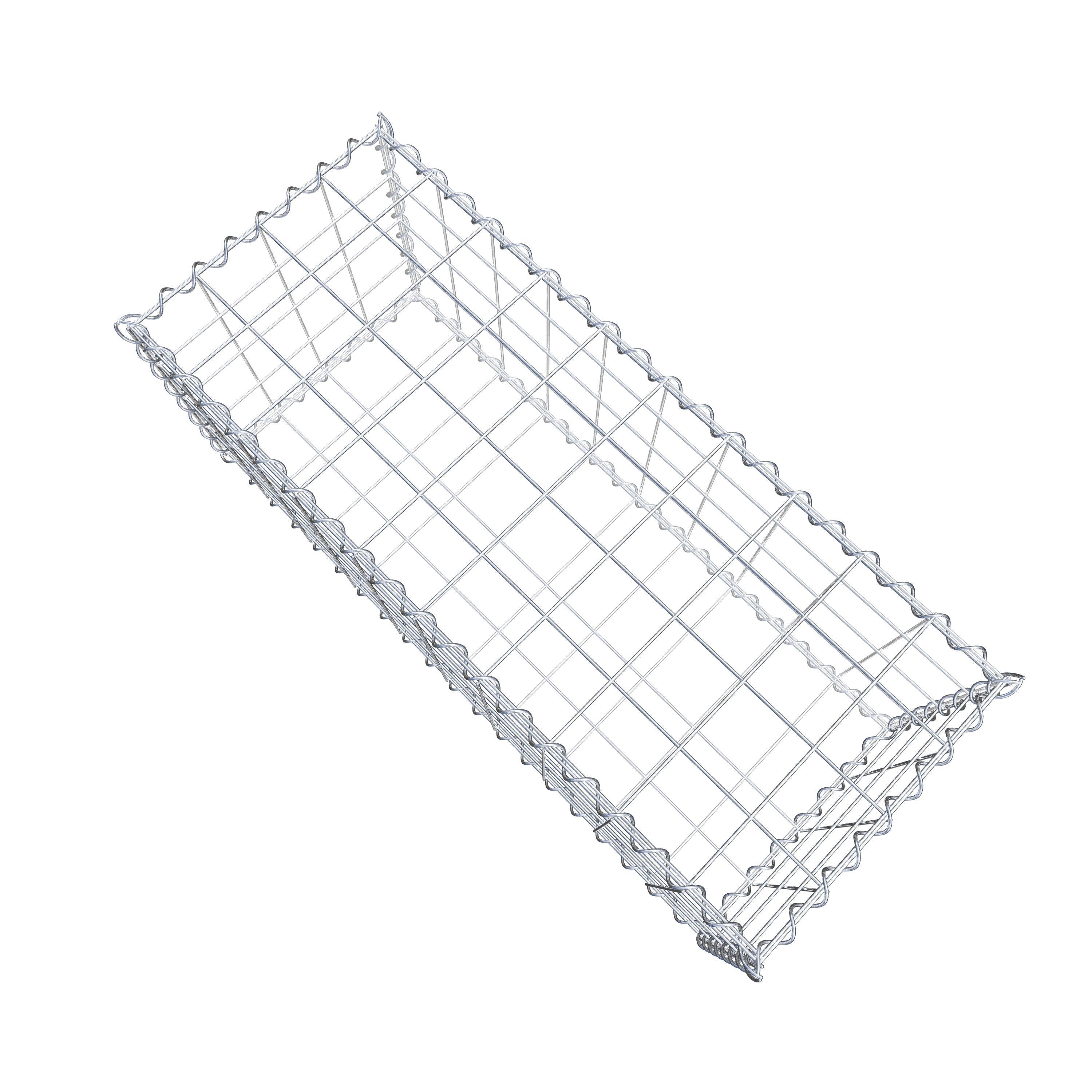 Gabion 100 cm x 40 cm x 40 cm (L x H x P), maille 10 cm x 10 cm, spirale