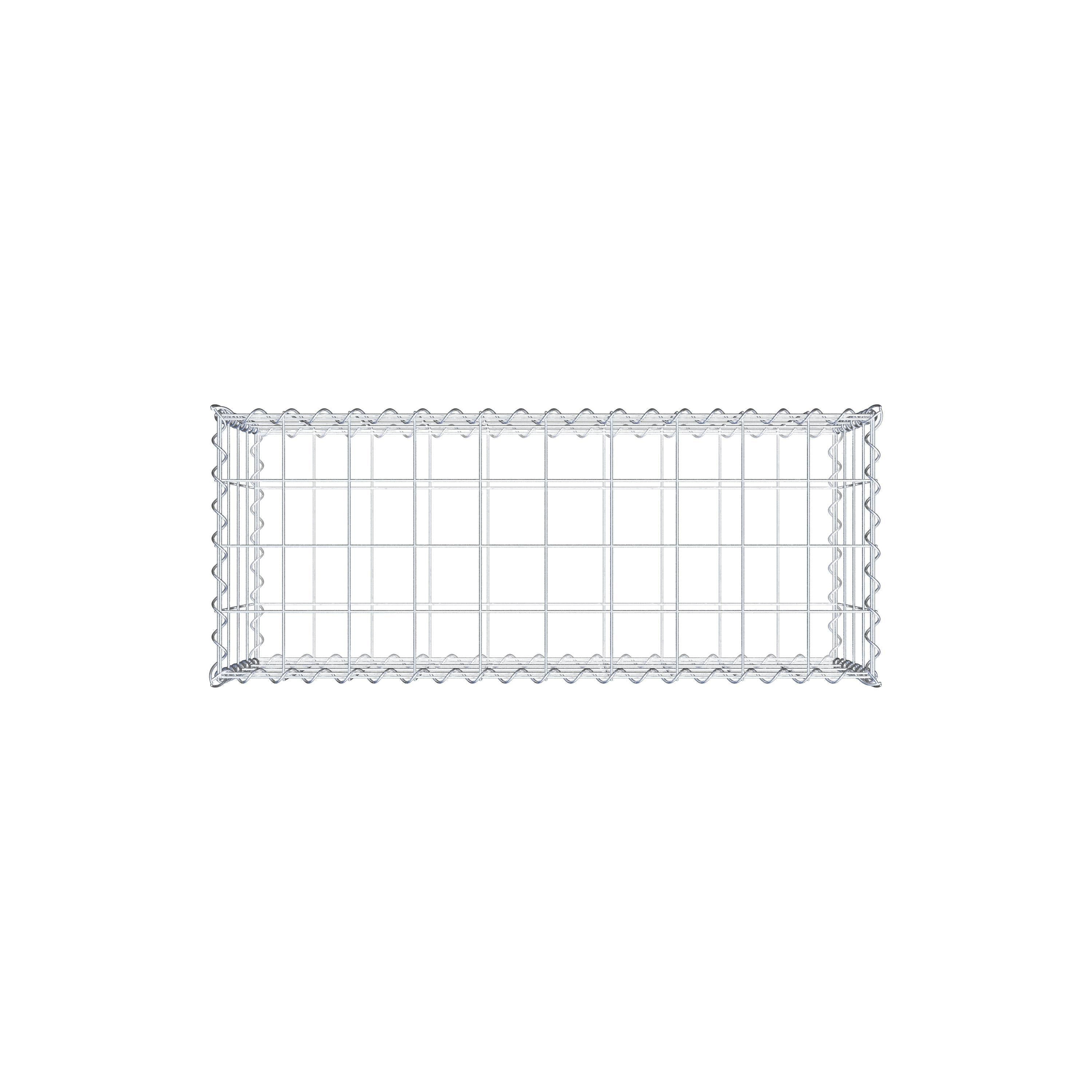 Gabion 100 cm x 40 cm x 40 cm (L x H x P), maille 10 cm x 10 cm, spirale