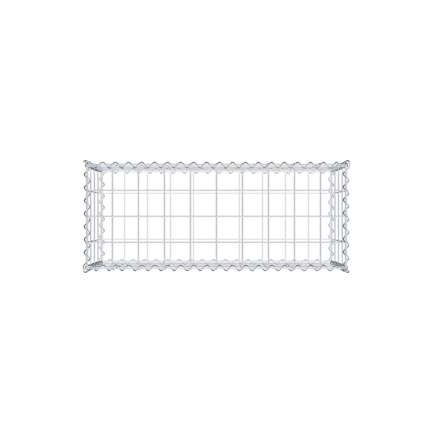 Gabião 100 cm x 40 cm x 40 cm (C x A x P), malhagem 10 cm x 10 cm, espiral