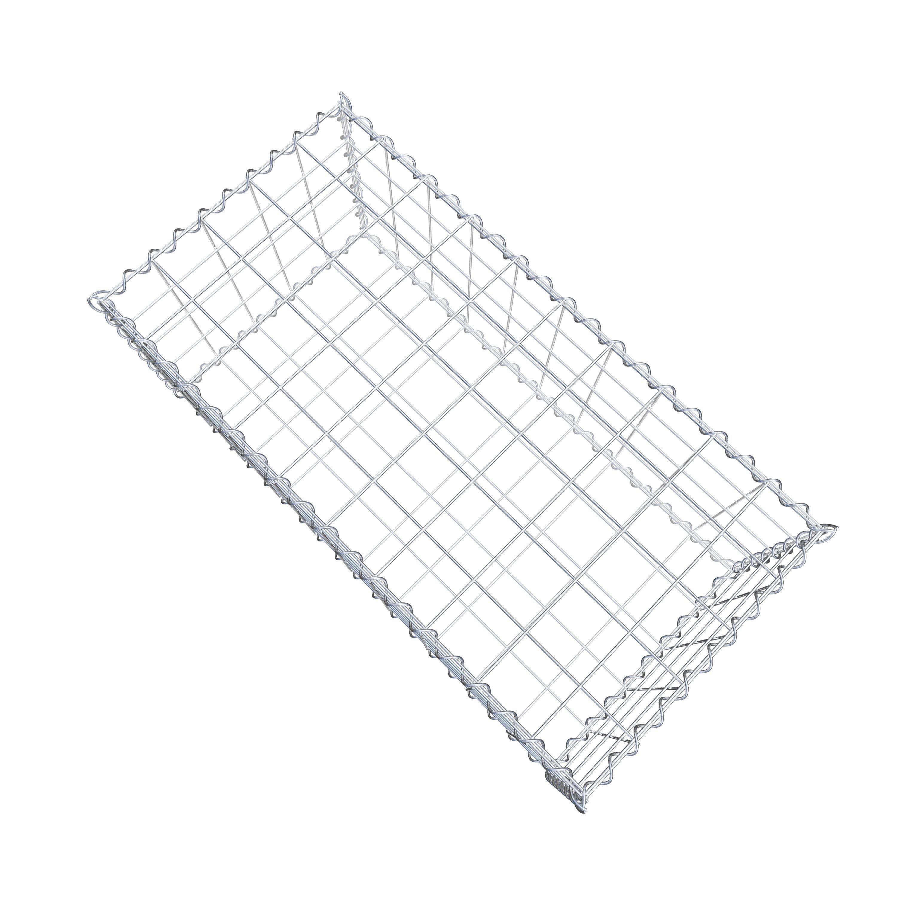 Gabion 100 cm x 40 cm x 50 cm (L x H x P), maille 10 cm x 10 cm, spirale