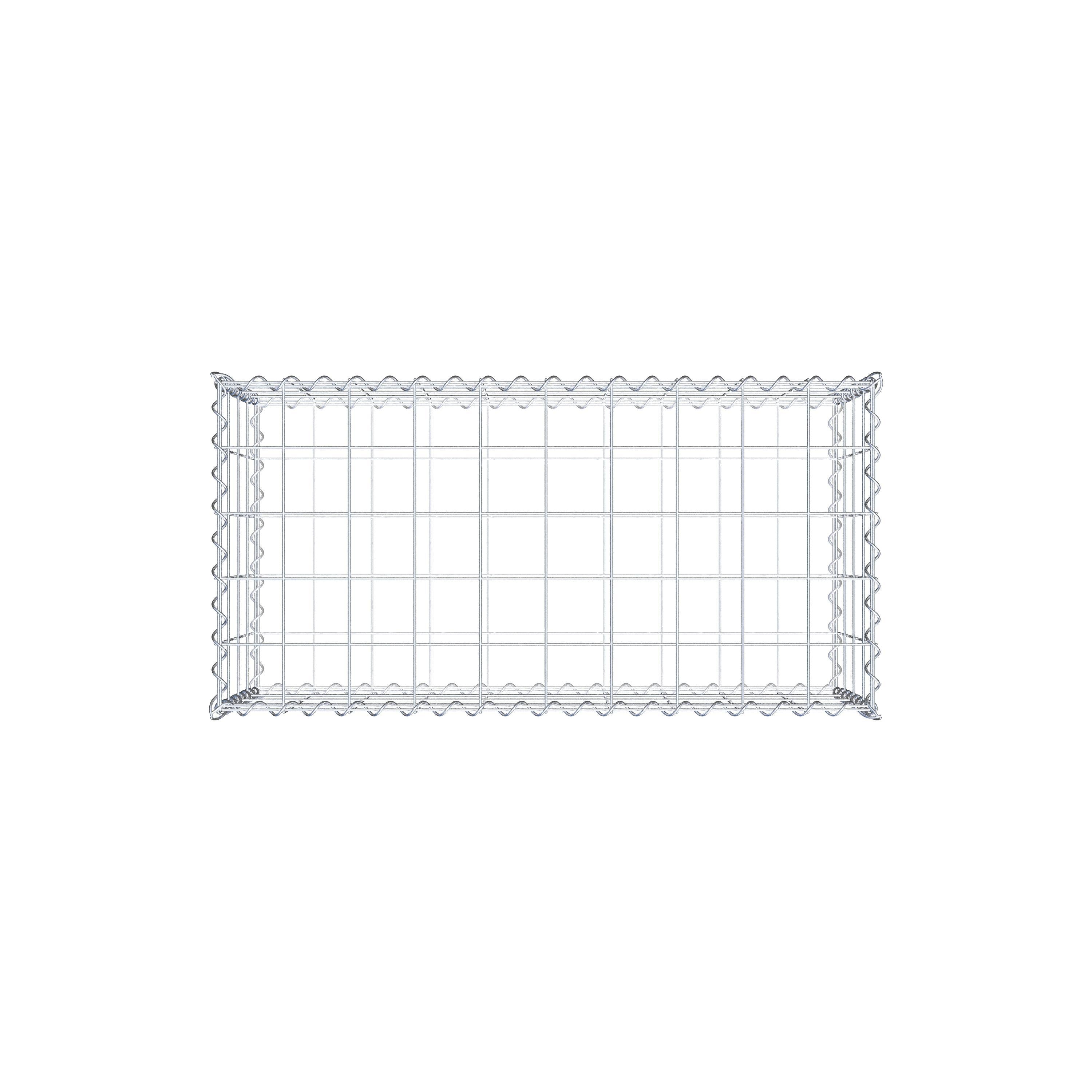 Gabion 100 cm x 40 cm x 50 cm (L x H x P), maille 10 cm x 10 cm, spirale