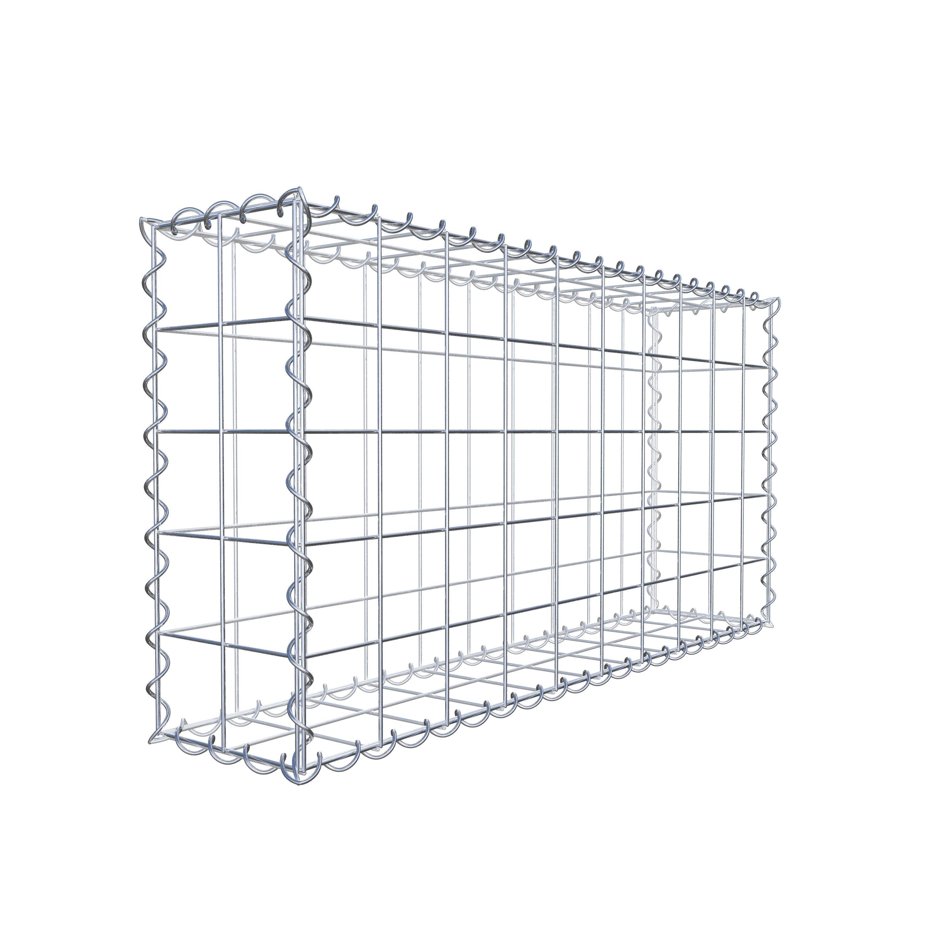 Gabion 100 cm x 50 cm x 20 cm (L x H x P), maille 10 cm x 10 cm, spirale