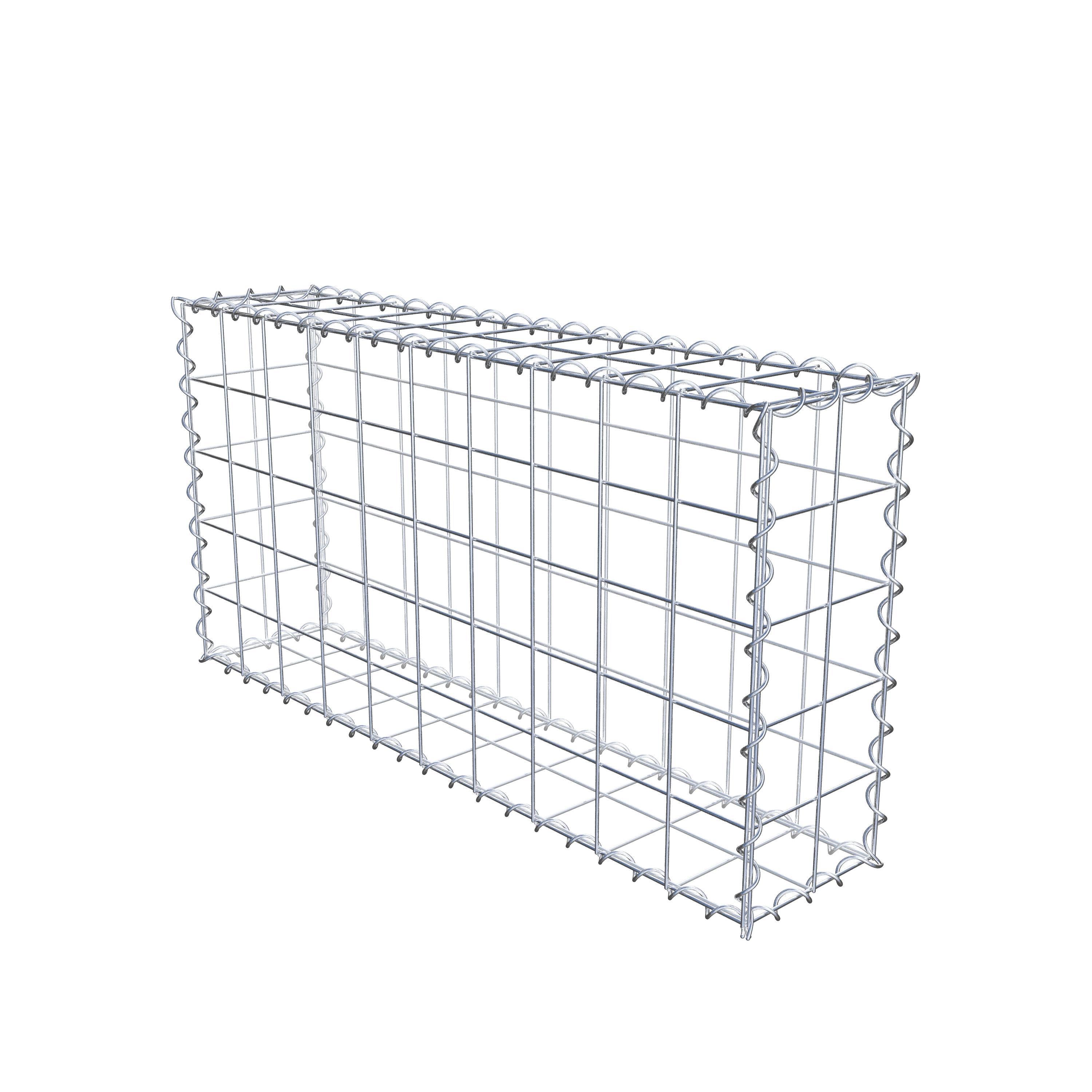 Gabion 100 cm x 50 cm x 20 cm (L x H x P), maille 10 cm x 10 cm, spirale