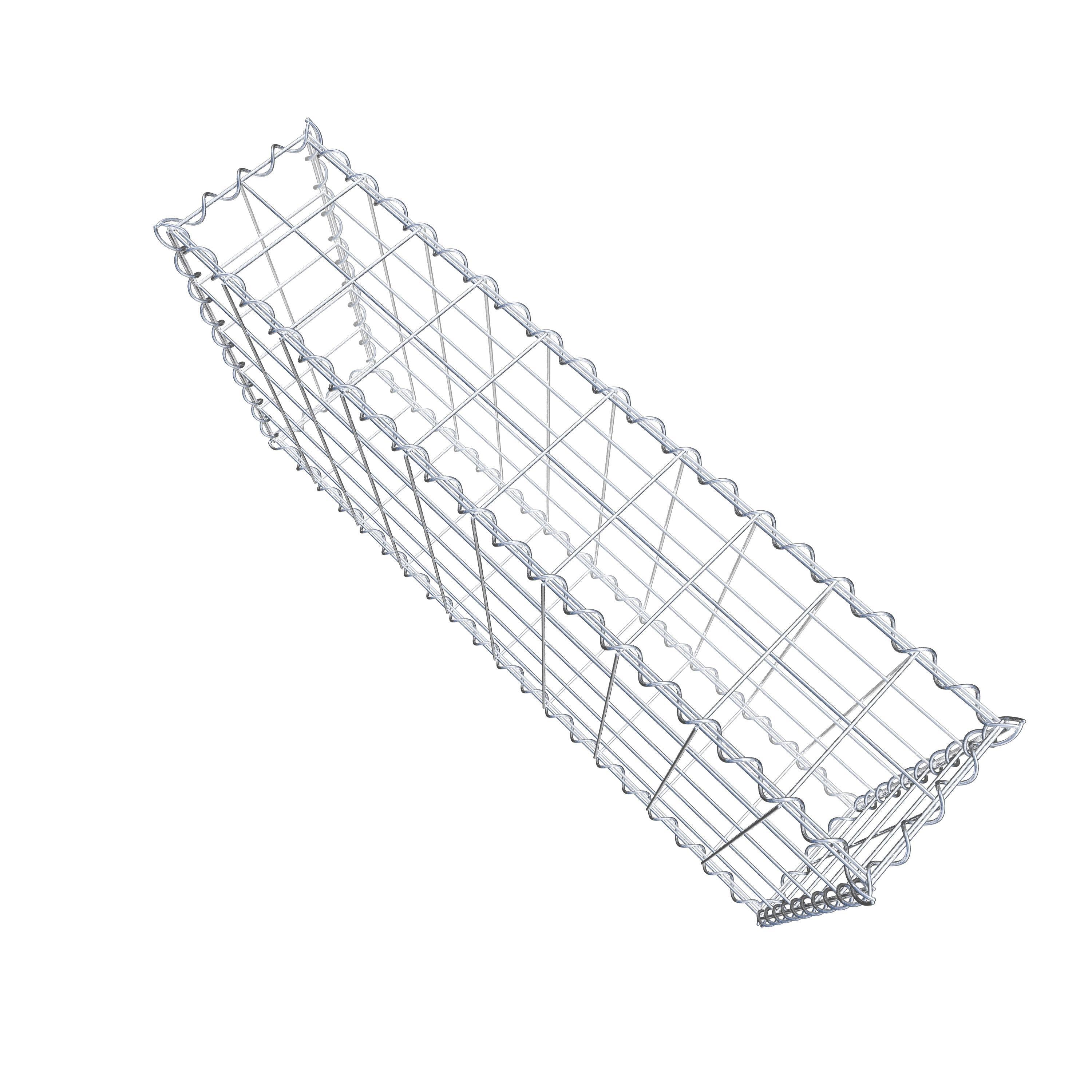 Gabion 100 cm x 50 cm x 20 cm (L x H x P), maille 10 cm x 10 cm, spirale