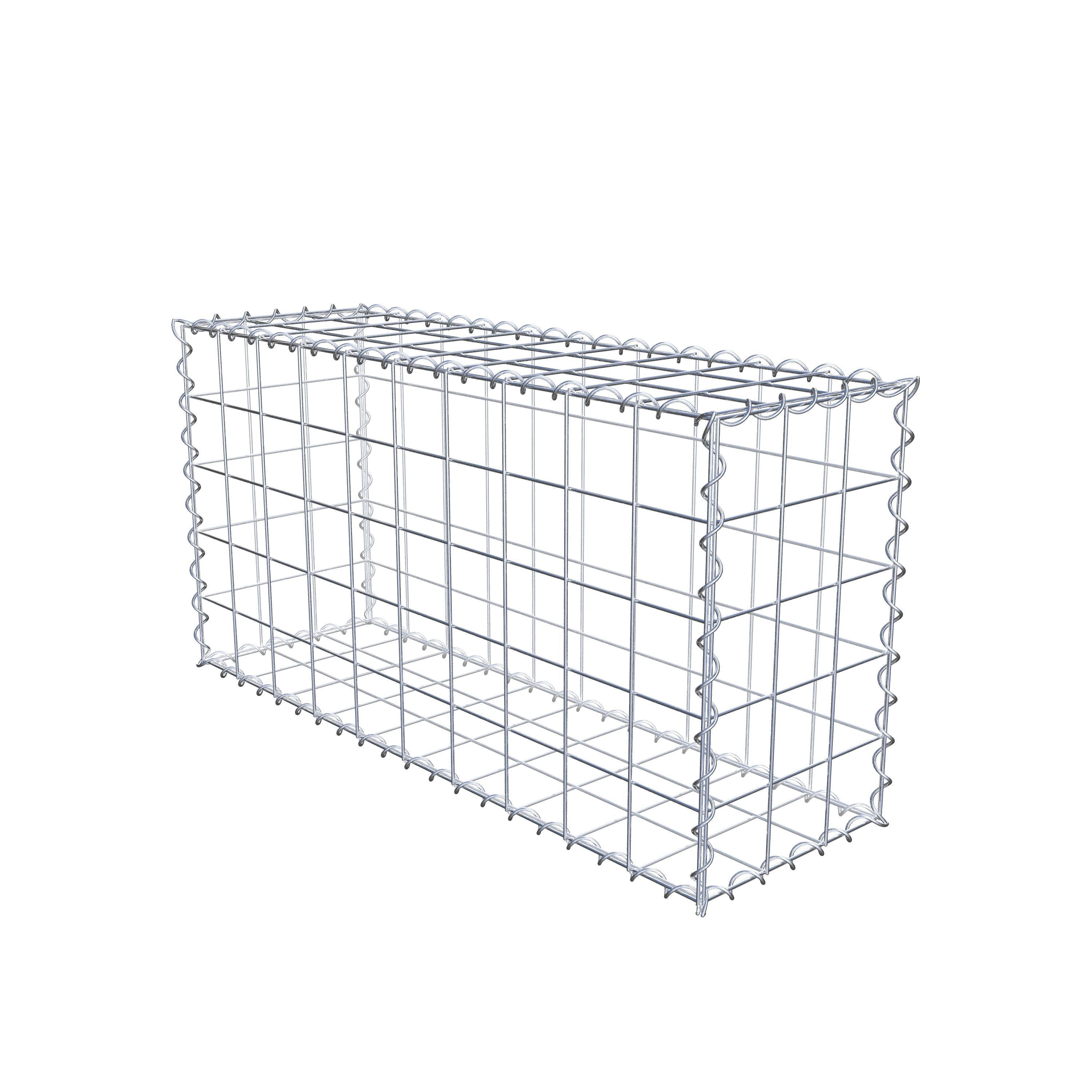 Gabion 100 cm x 50 cm x 30 cm (L x H x P), maille 10 cm x 10 cm, spirale