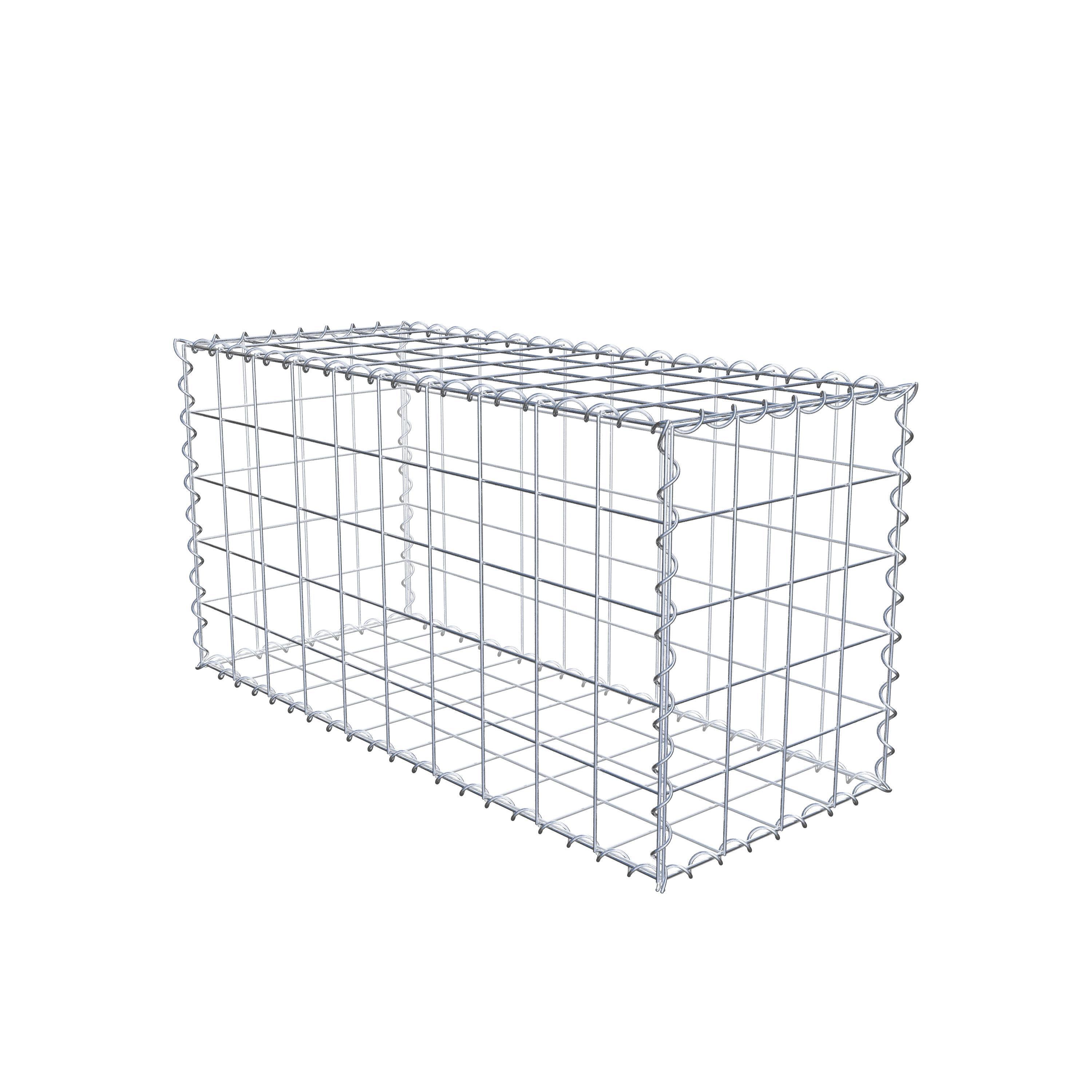 Gabion 100 cm x 50 cm x 40 cm (L x H x P), maille 10 cm x 10 cm, spirale