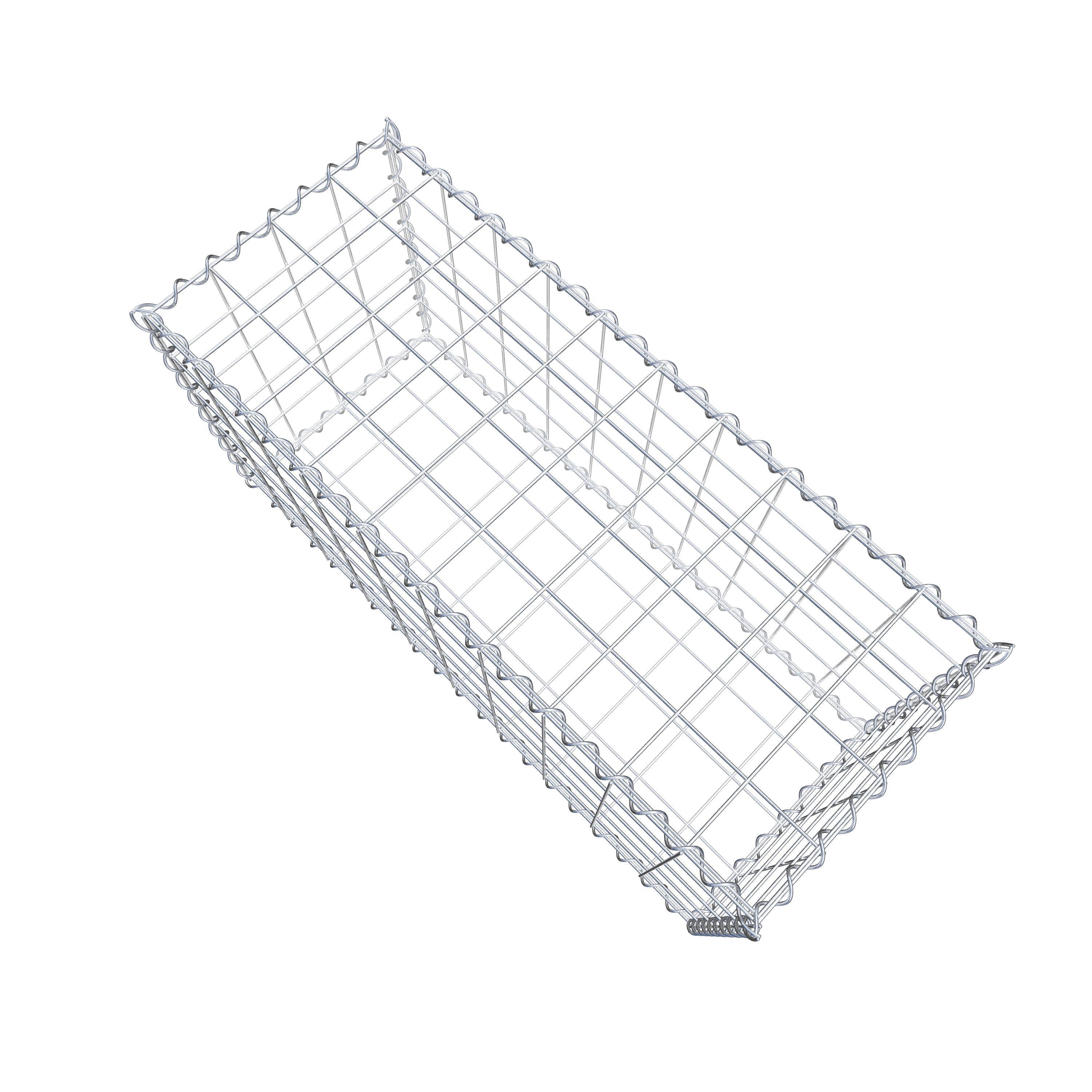 Gabion 100 cm x 50 cm x 40 cm (L x H x P), maille 10 cm x 10 cm, spirale