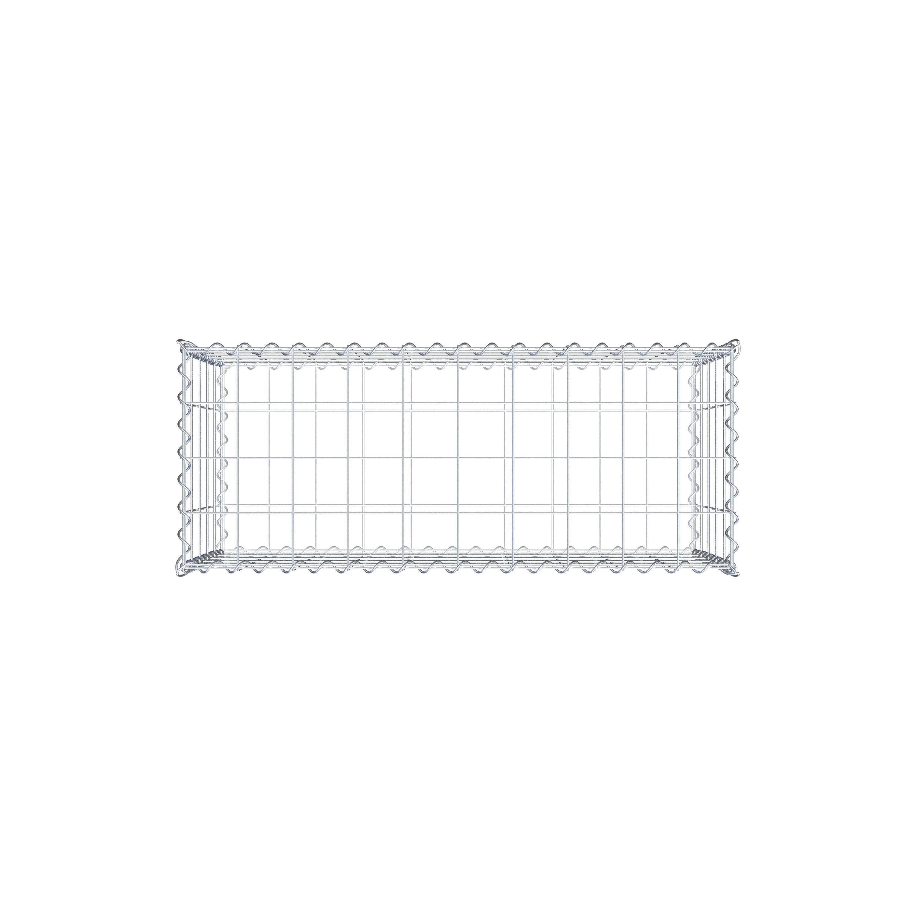 Gabion 100 cm x 50 cm x 40 cm (L x H x P), maille 10 cm x 10 cm, spirale