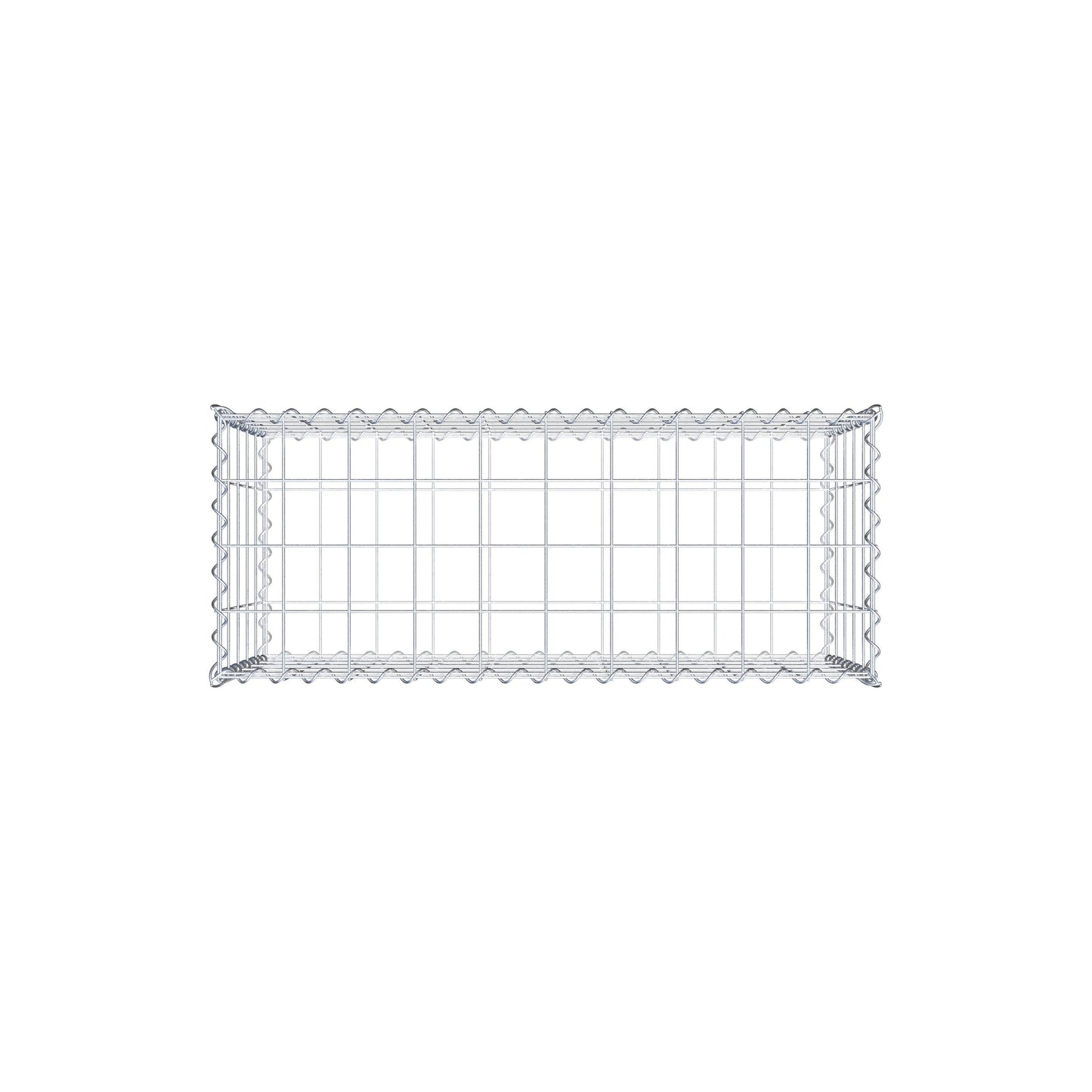 Gavión 100 cm x 50 cm x 40 cm (largo x alto x fondo), malla 10 cm x 10 cm, en espiral