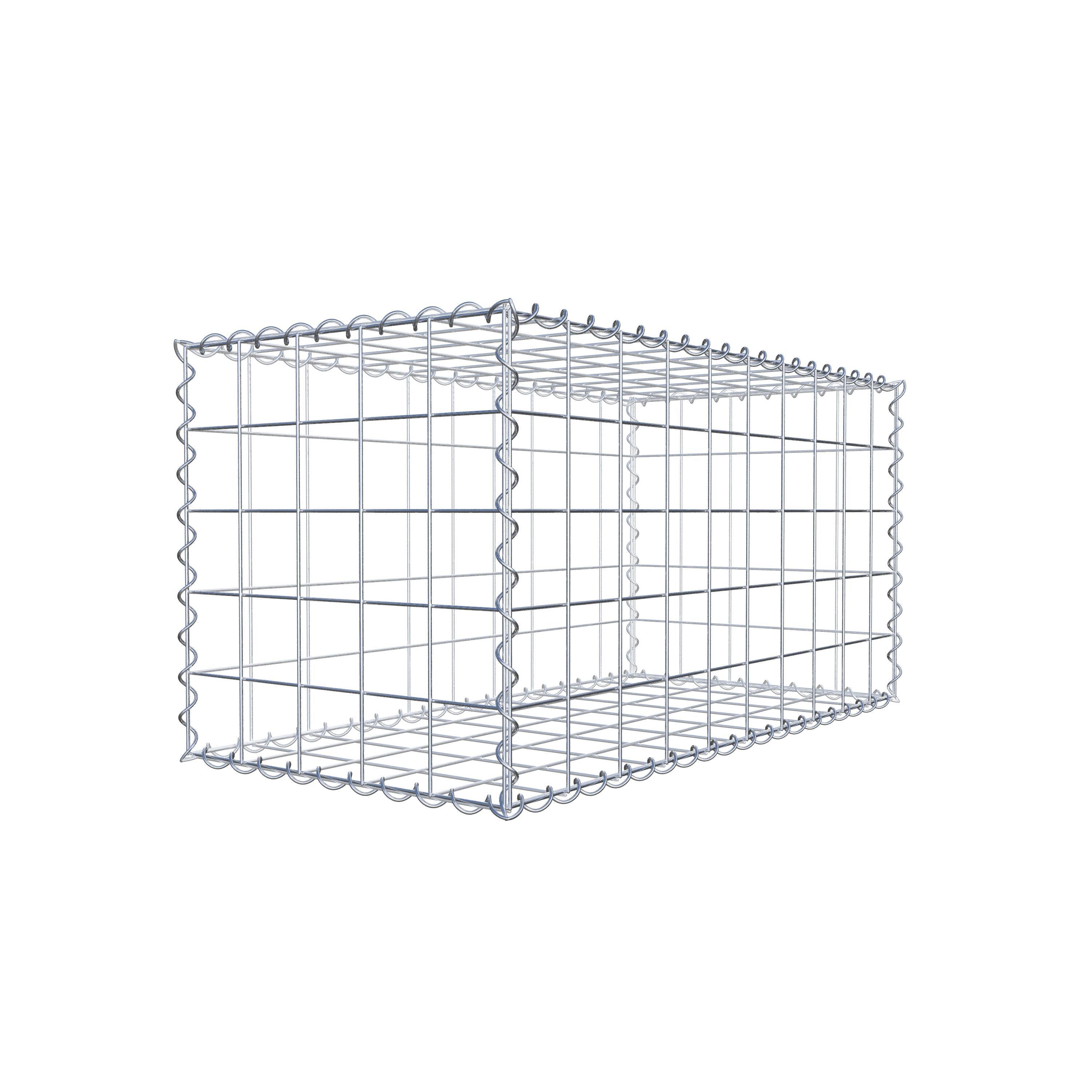 Gabion 100 cm x 50 cm x 50 cm (L x H x P), maille 10 cm x 10 cm, spirale