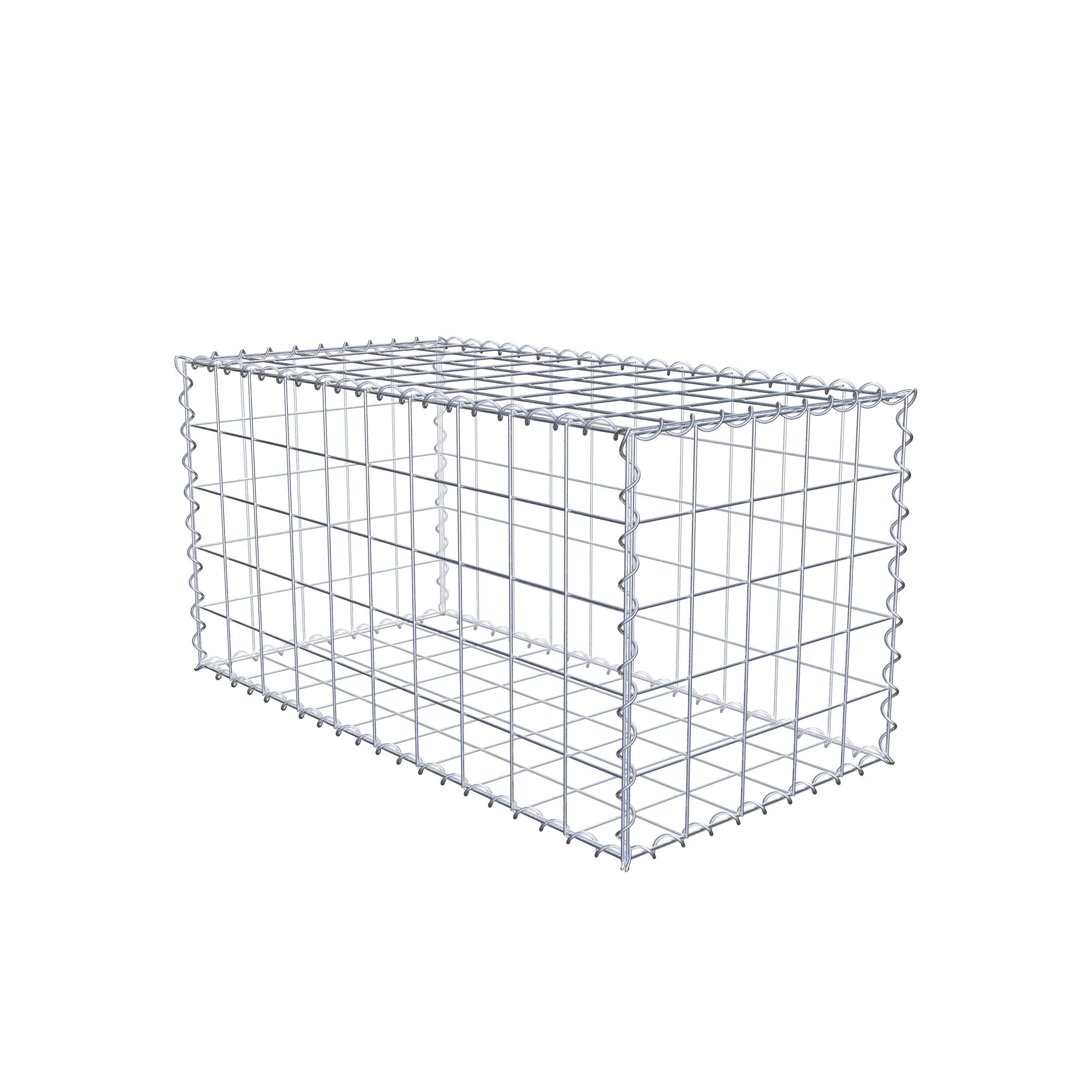 Gabion 100 cm x 50 cm x 50 cm (L x H x P), maille 10 cm x 10 cm, spirale