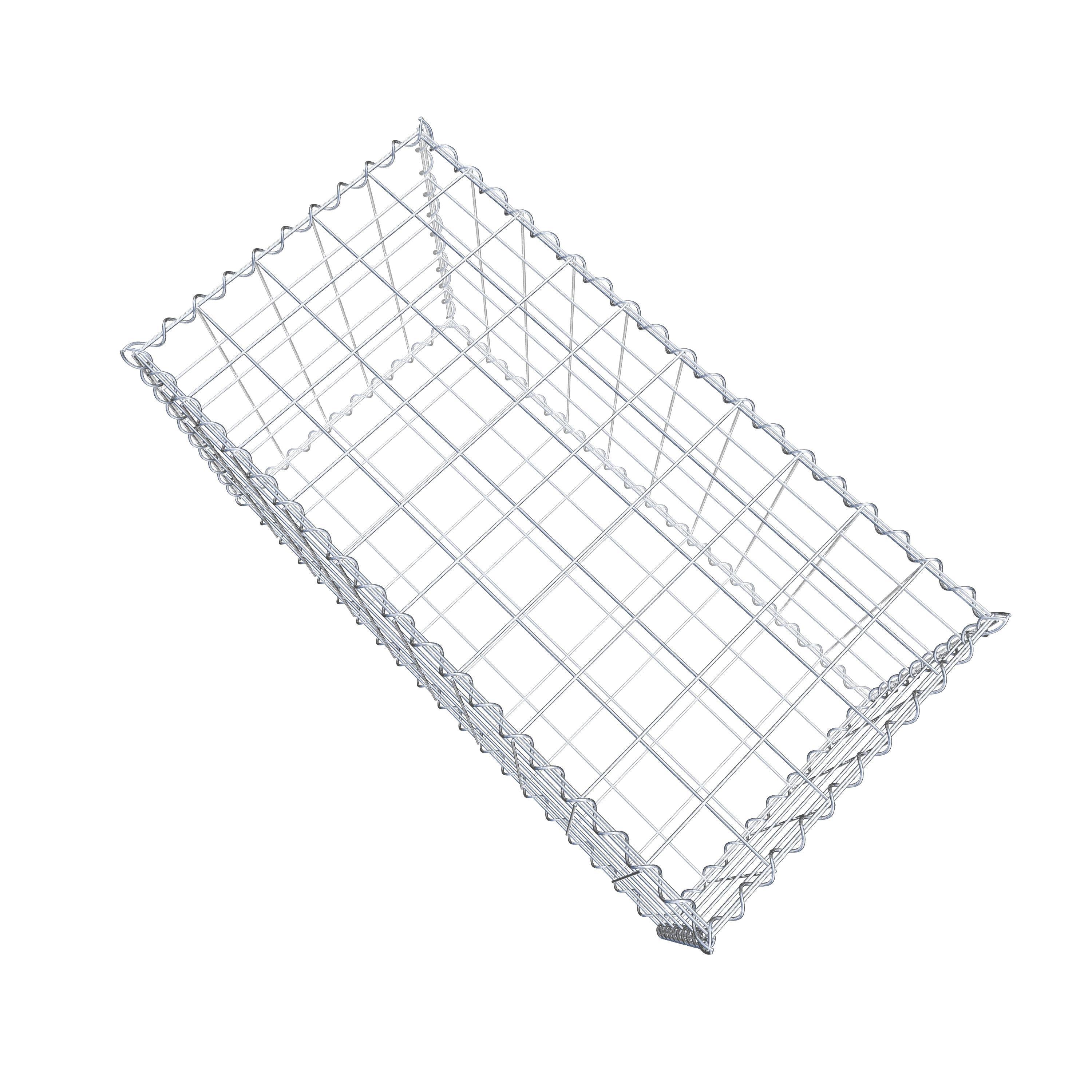 Gabion 100 cm x 50 cm x 50 cm (L x H x P), maille 10 cm x 10 cm, spirale