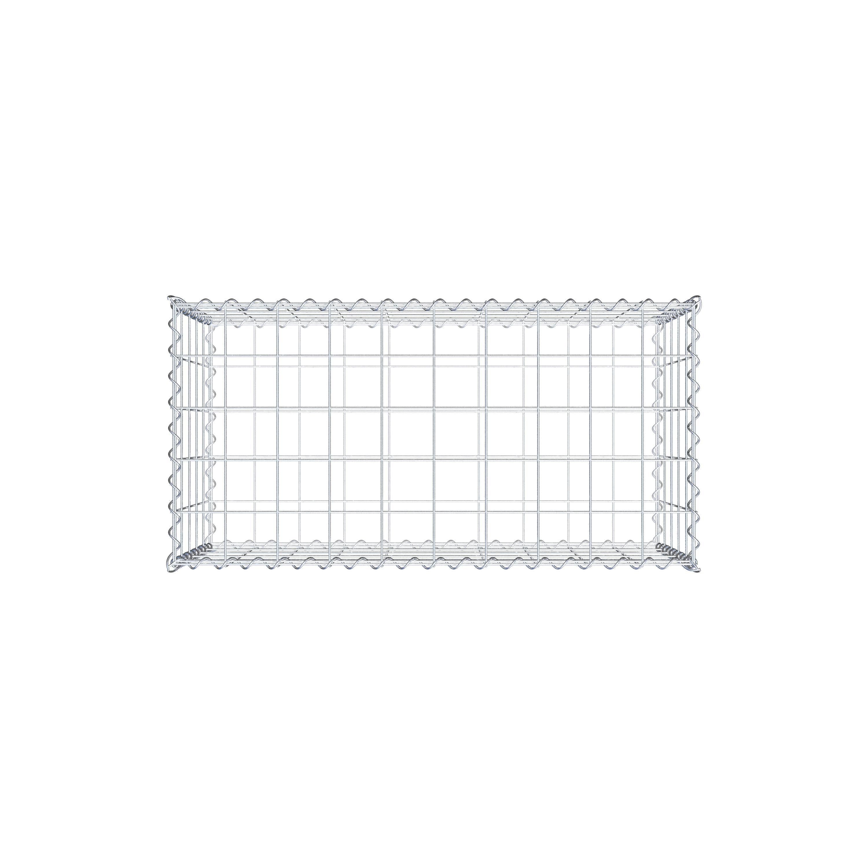 Gabion 100 cm x 50 cm x 50 cm (L x H x P), maille 10 cm x 10 cm, spirale