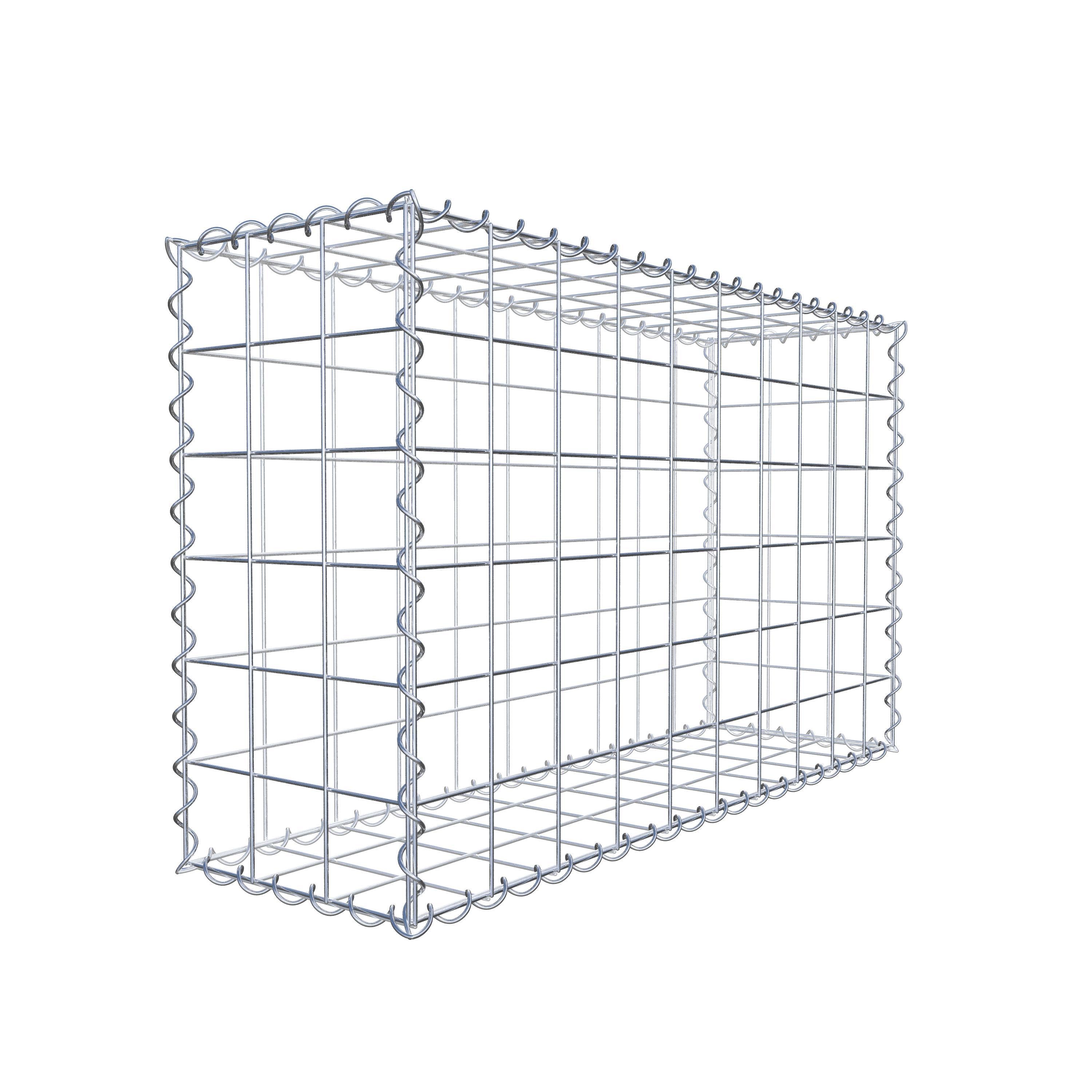 Gabion 100 cm x 60 cm x 30 cm (L x H x P), maille 10 cm x 10 cm, spirale