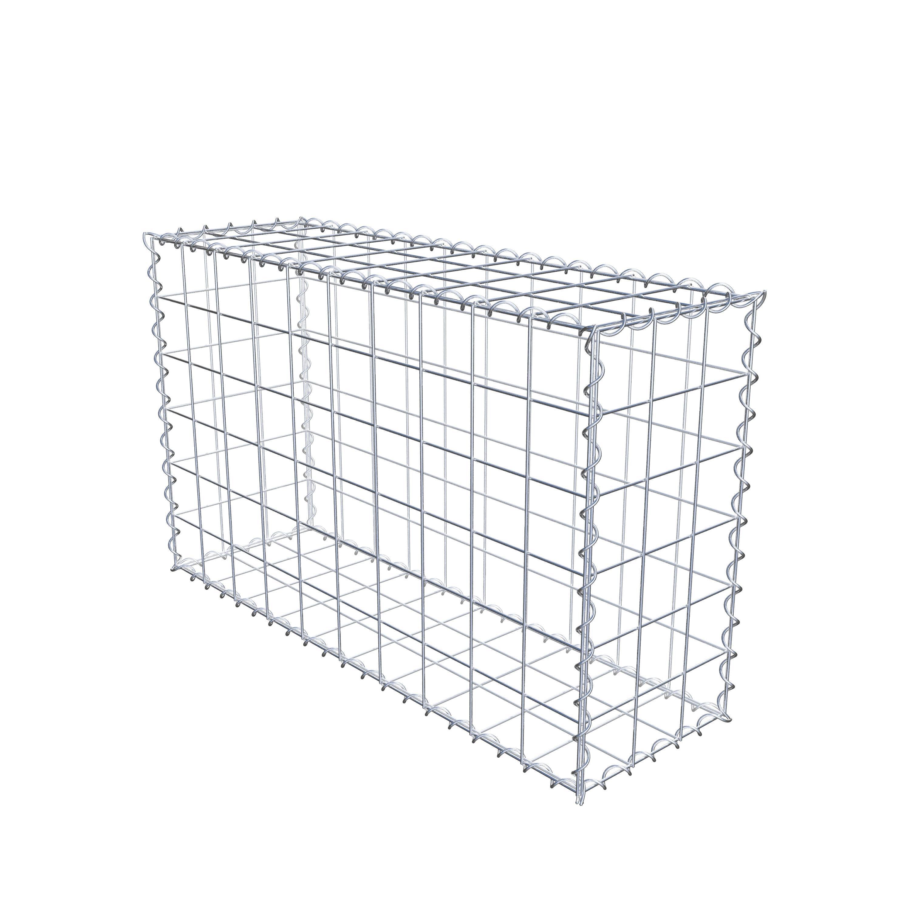 Gabion 100 cm x 60 cm x 30 cm (L x H x P), maille 10 cm x 10 cm, spirale