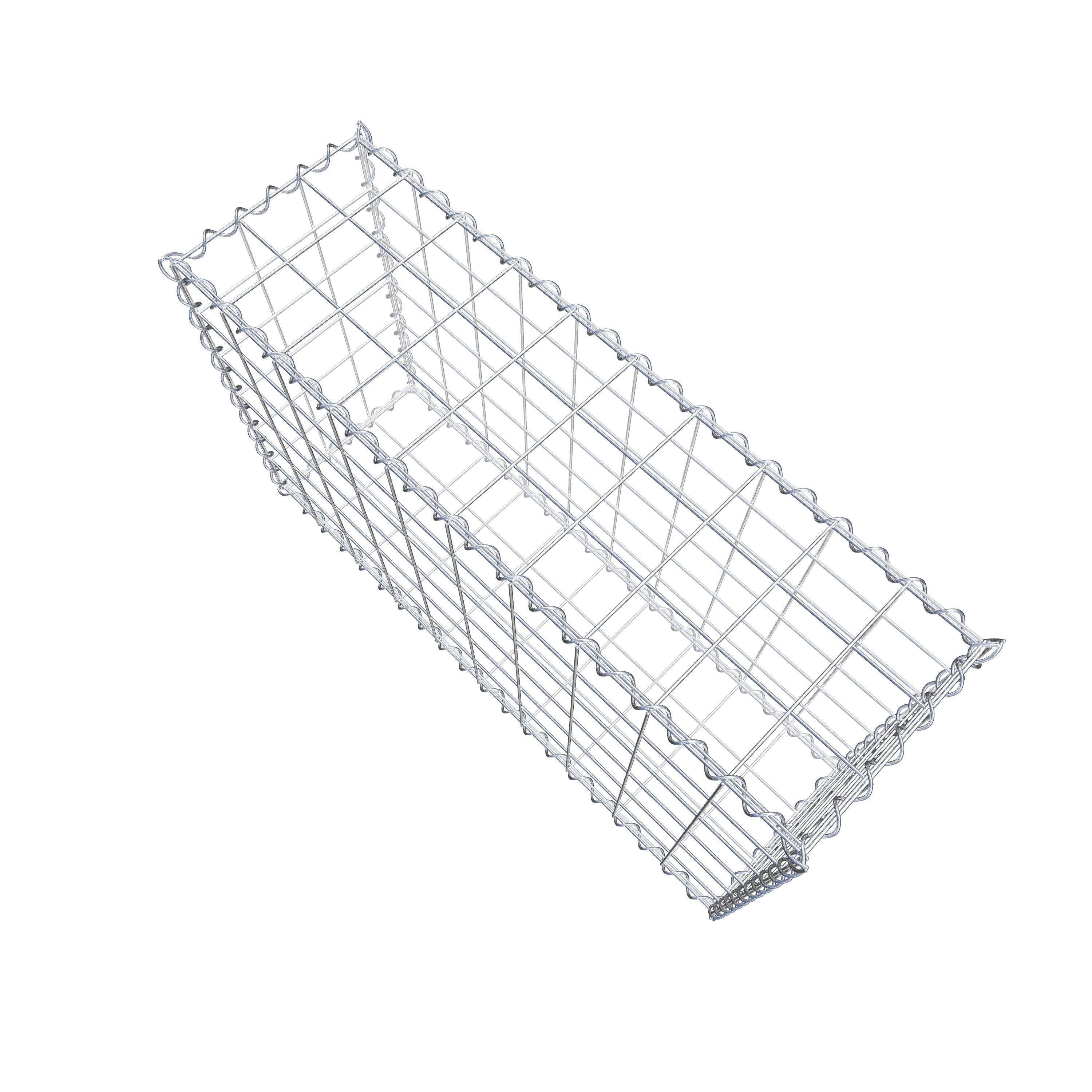 Gabion 100 cm x 60 cm x 30 cm (L x H x P), maille 10 cm x 10 cm, spirale