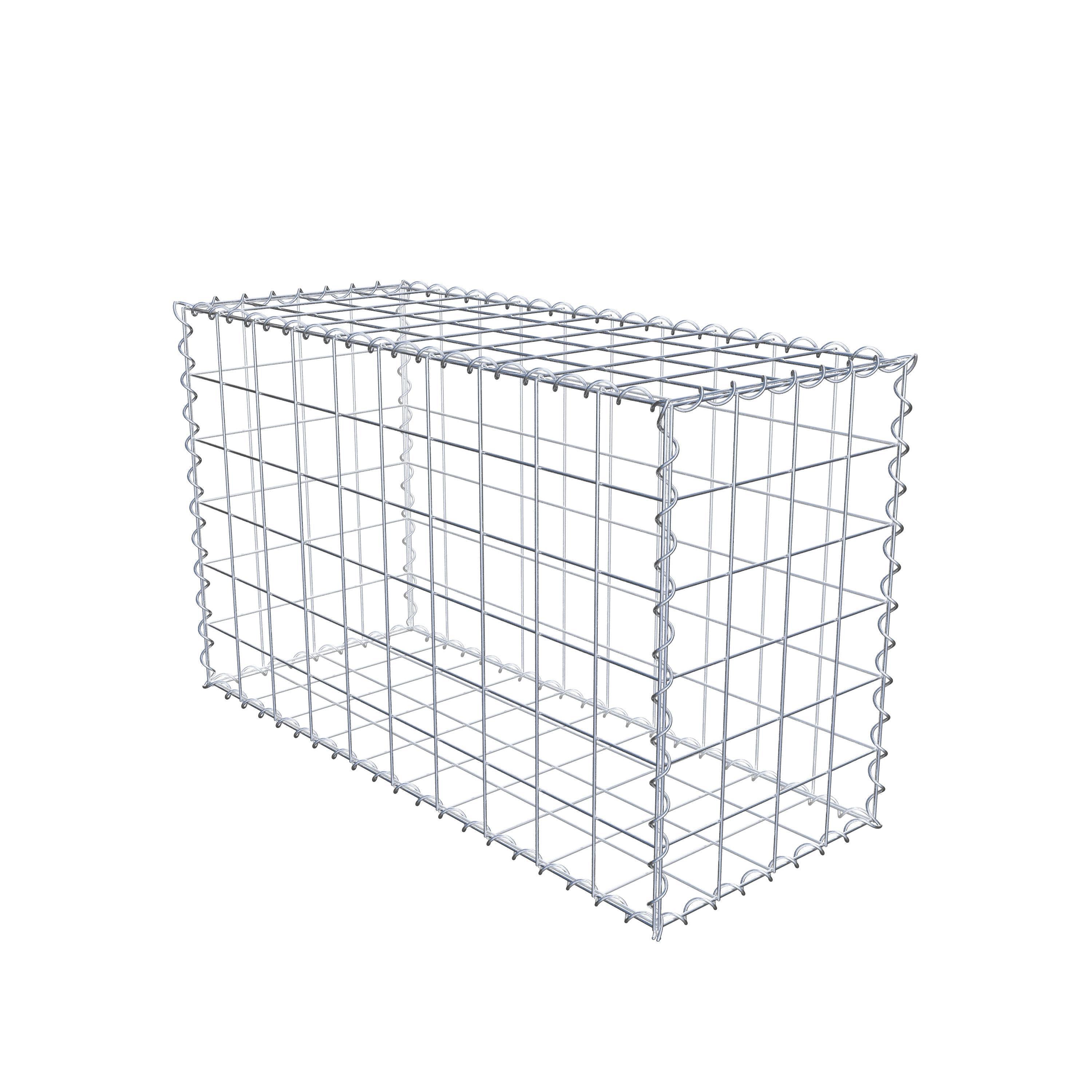 Gabion 100 cm x 60 cm x 40 cm (L x H x P), maille 10 cm x 10 cm, spirale