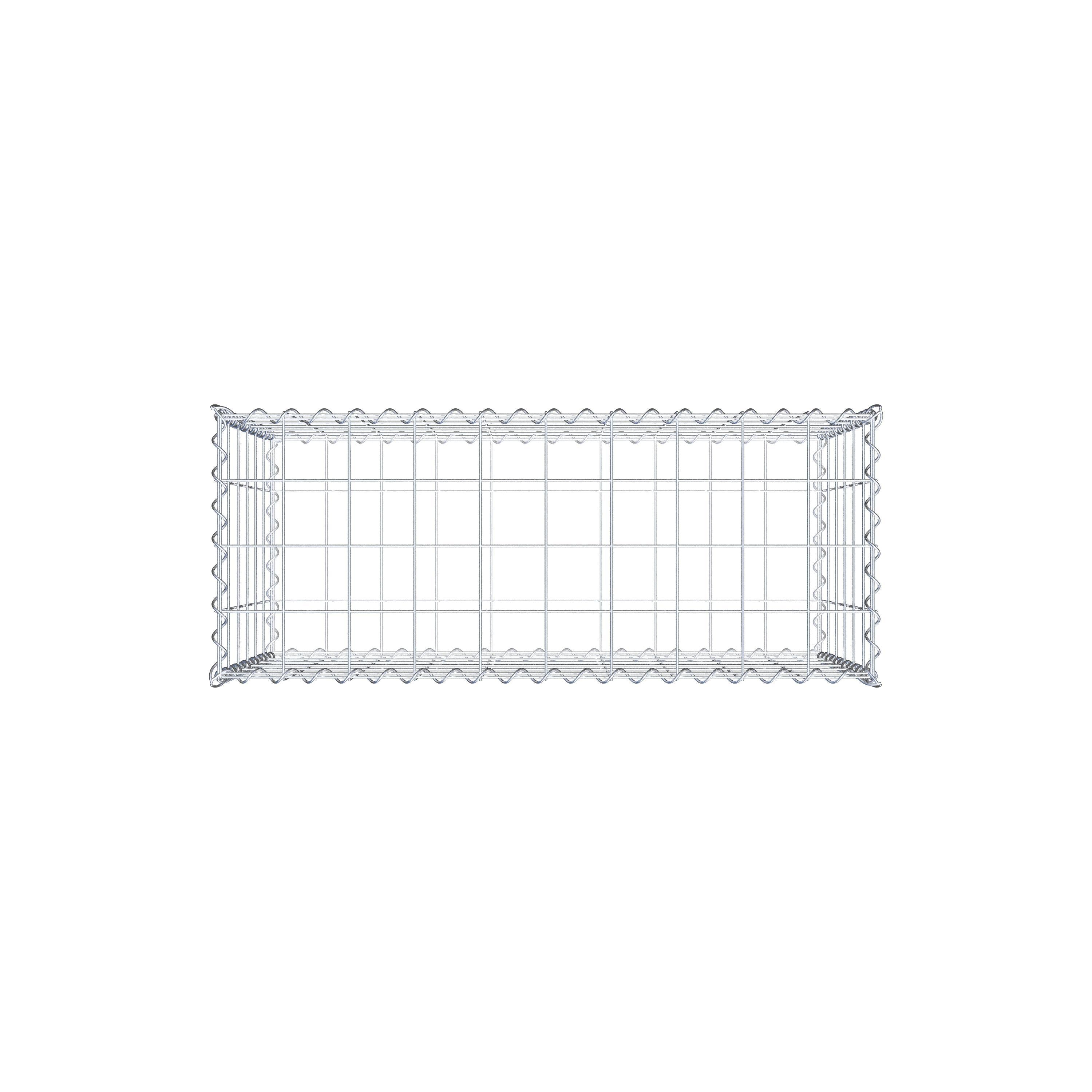 Gabion 100 cm x 60 cm x 40 cm (L x H x P), maille 10 cm x 10 cm, spirale