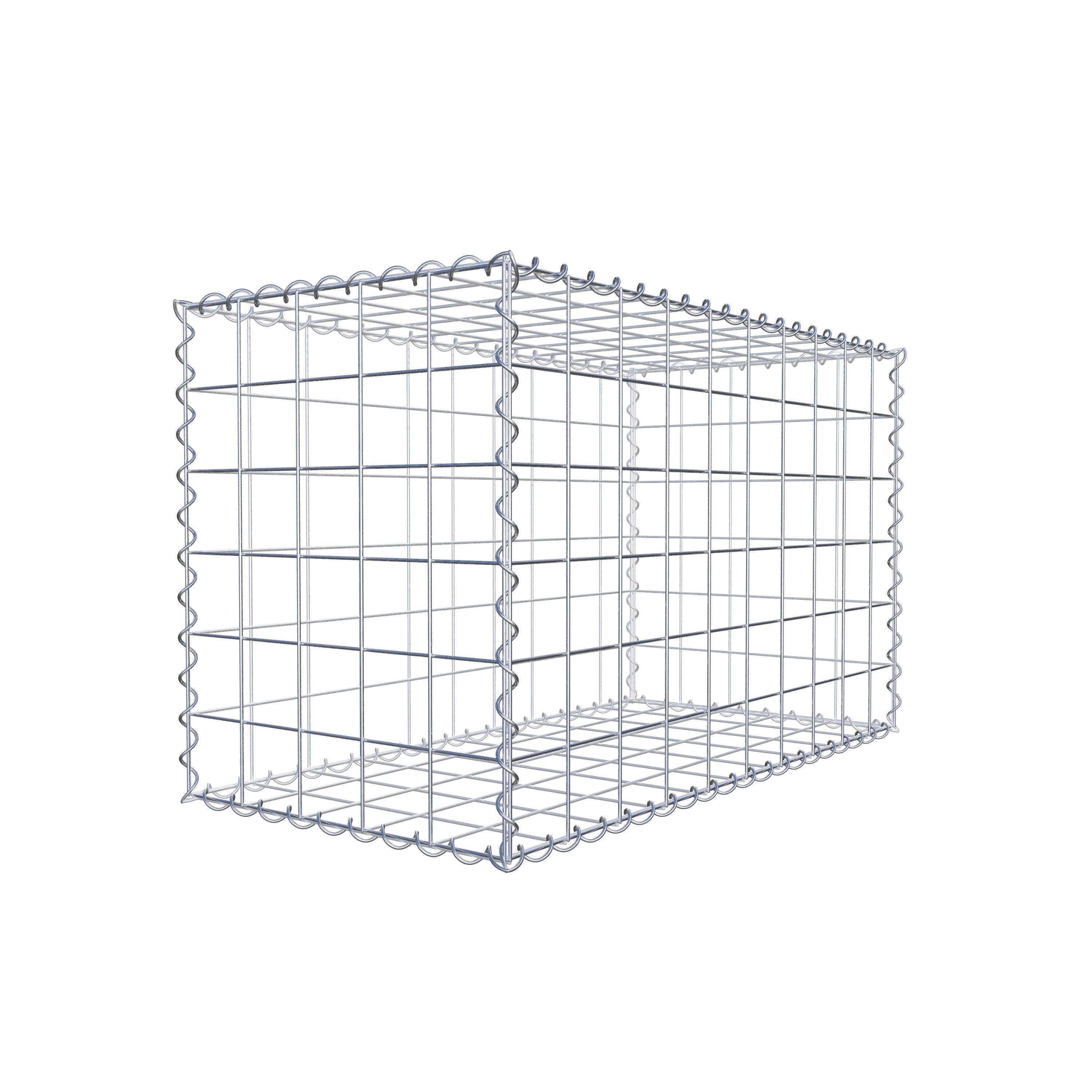 Gabion 100 cm x 60 cm x 50 cm (L x H x P), maille 10 cm x 10 cm, spirale