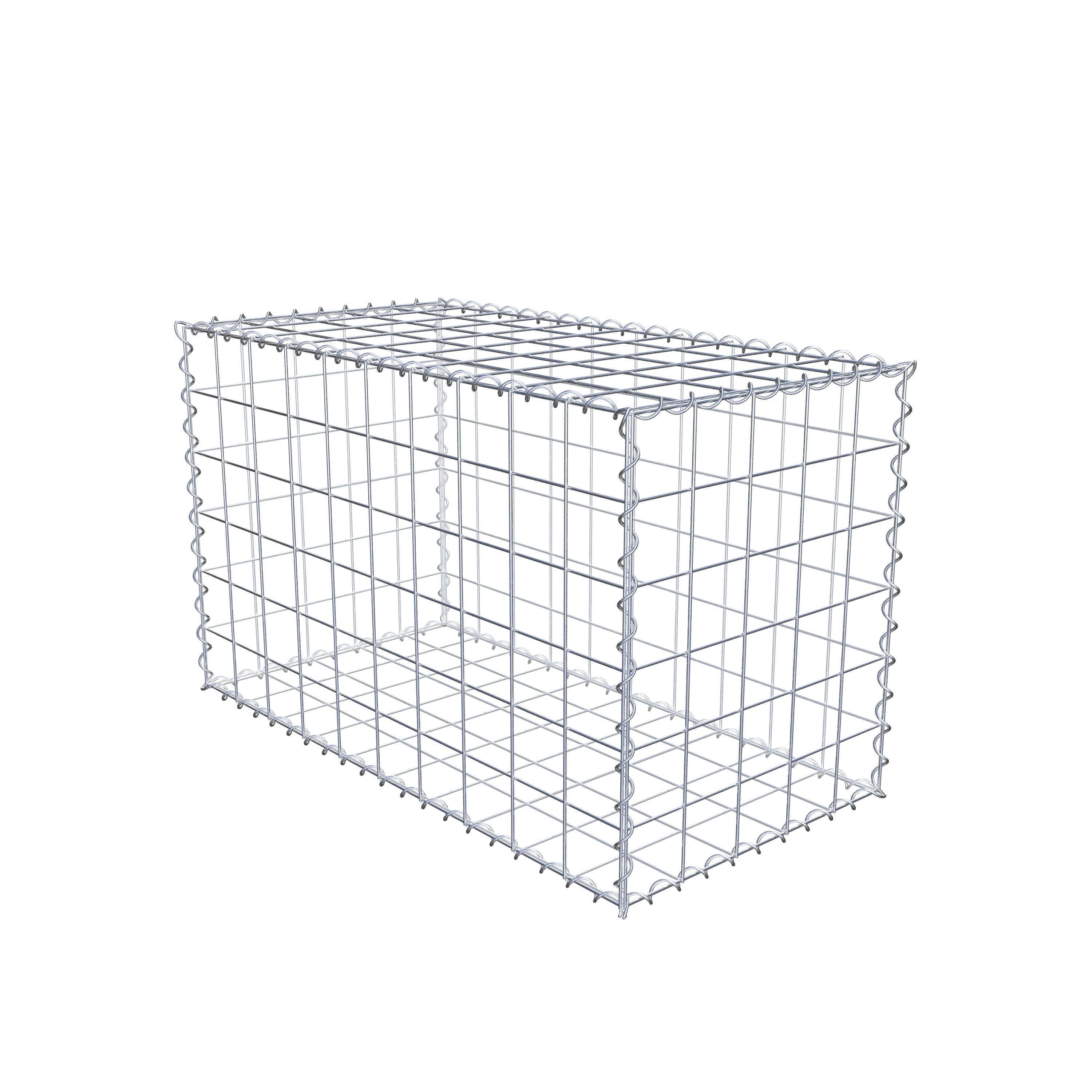 Gabion 100 cm x 60 cm x 50 cm (L x H x P), maille 10 cm x 10 cm, spirale