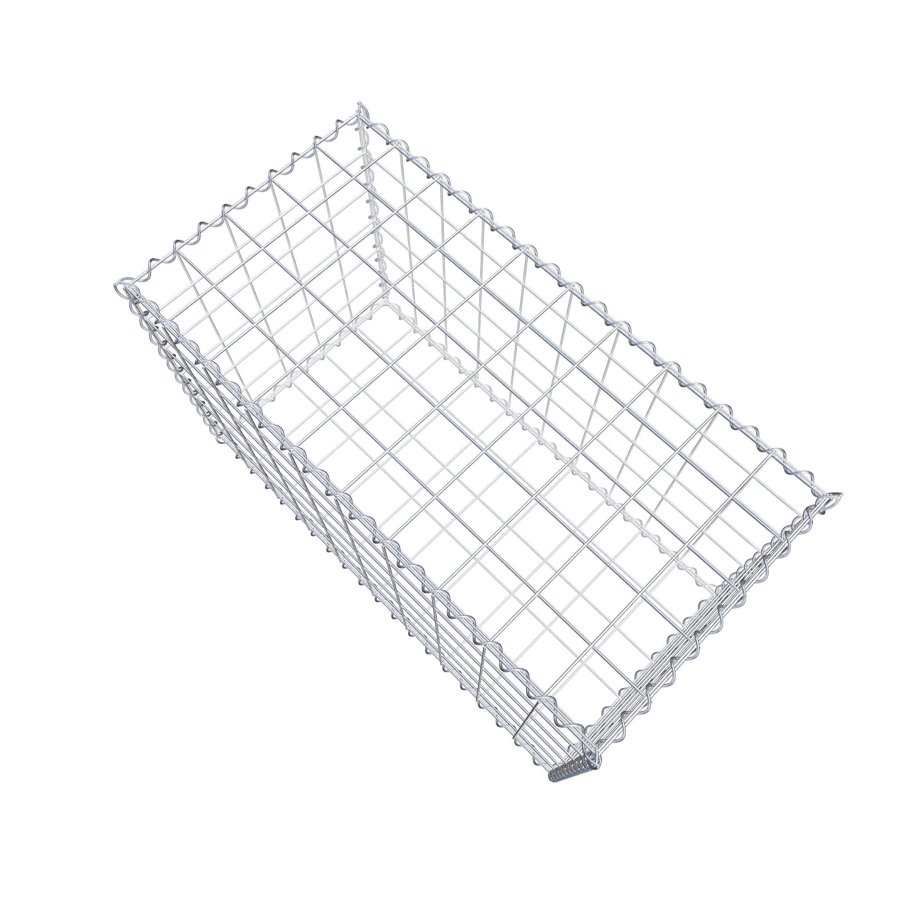 Gabion 100 cm x 60 cm x 50 cm (L x H x P), maille 10 cm x 10 cm, spirale