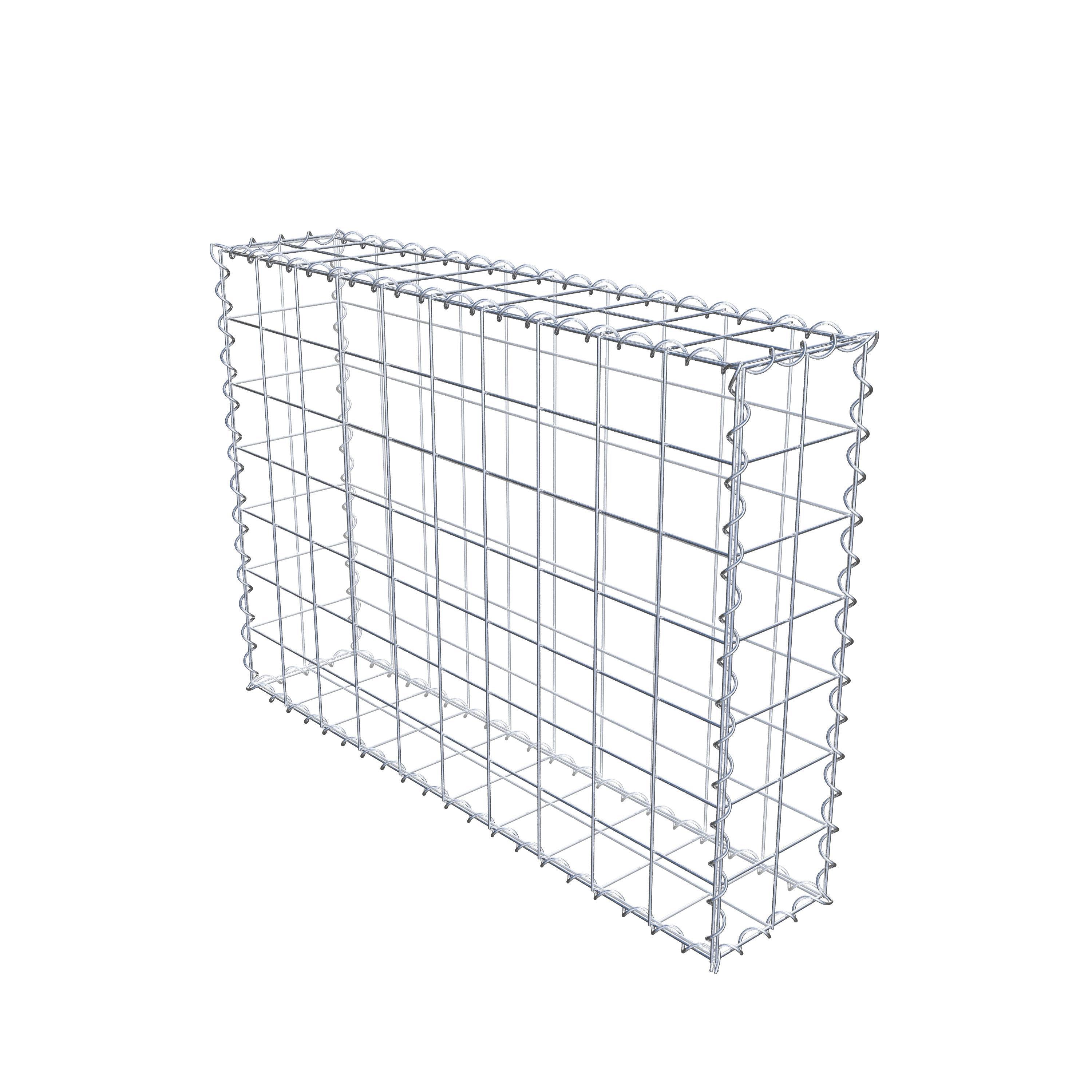 Gabion 100 cm x 70 cm x 20 cm (L x H x P), maille 10 cm x 10 cm, spirale