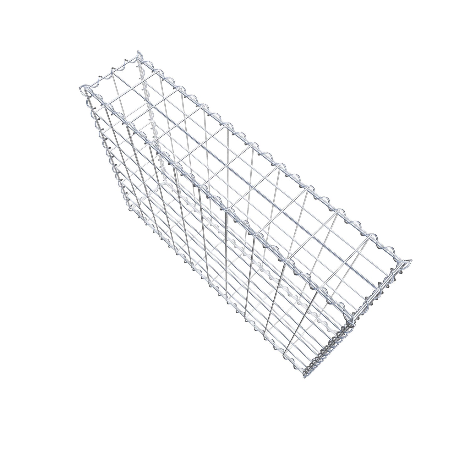 Gabion 100 cm x 70 cm x 20 cm (L x H x D), mesh size 10 cm x 10 cm, spiral