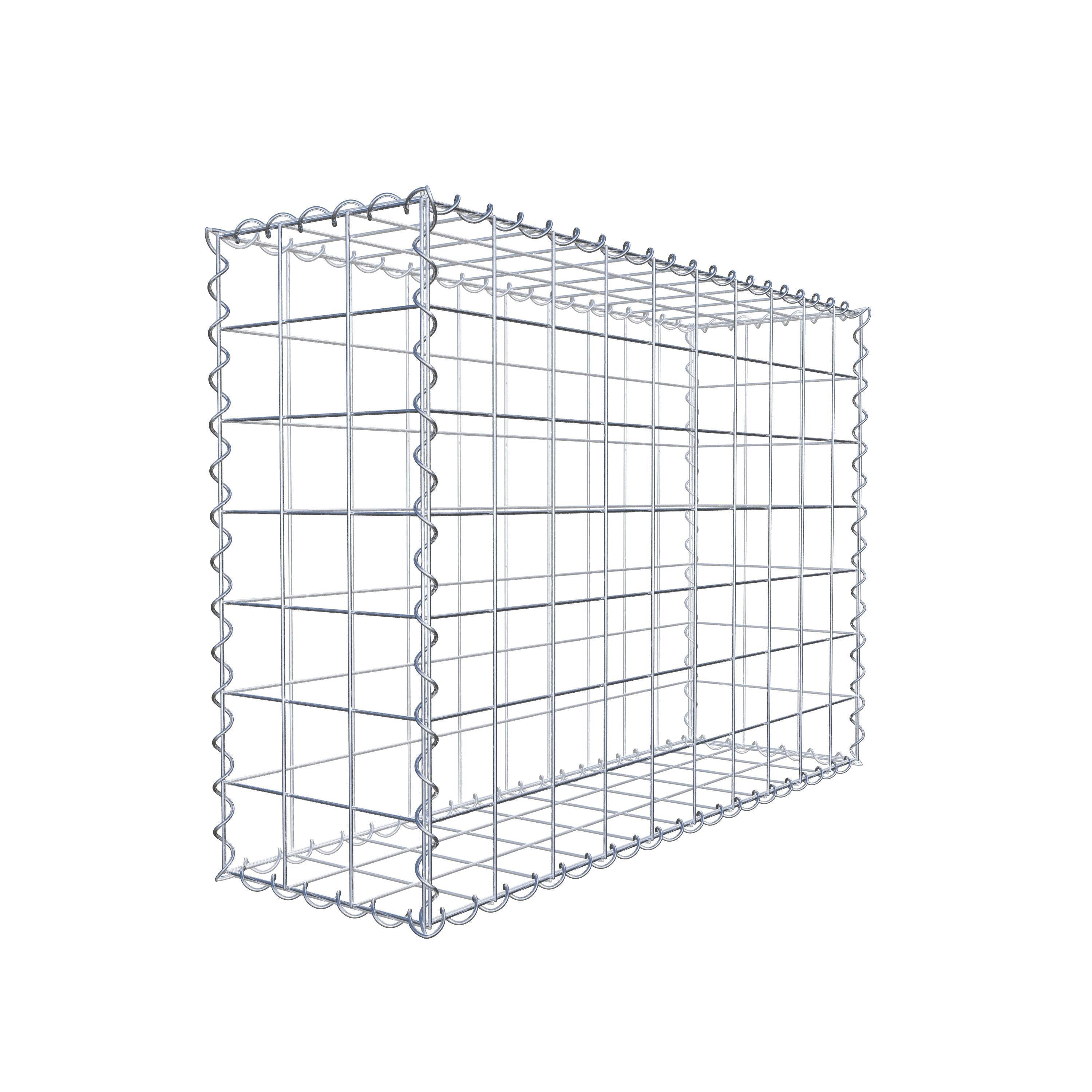 Gabion 100 cm x 70 cm x 30 cm (L x H x P), maille 10 cm x 10 cm, spirale