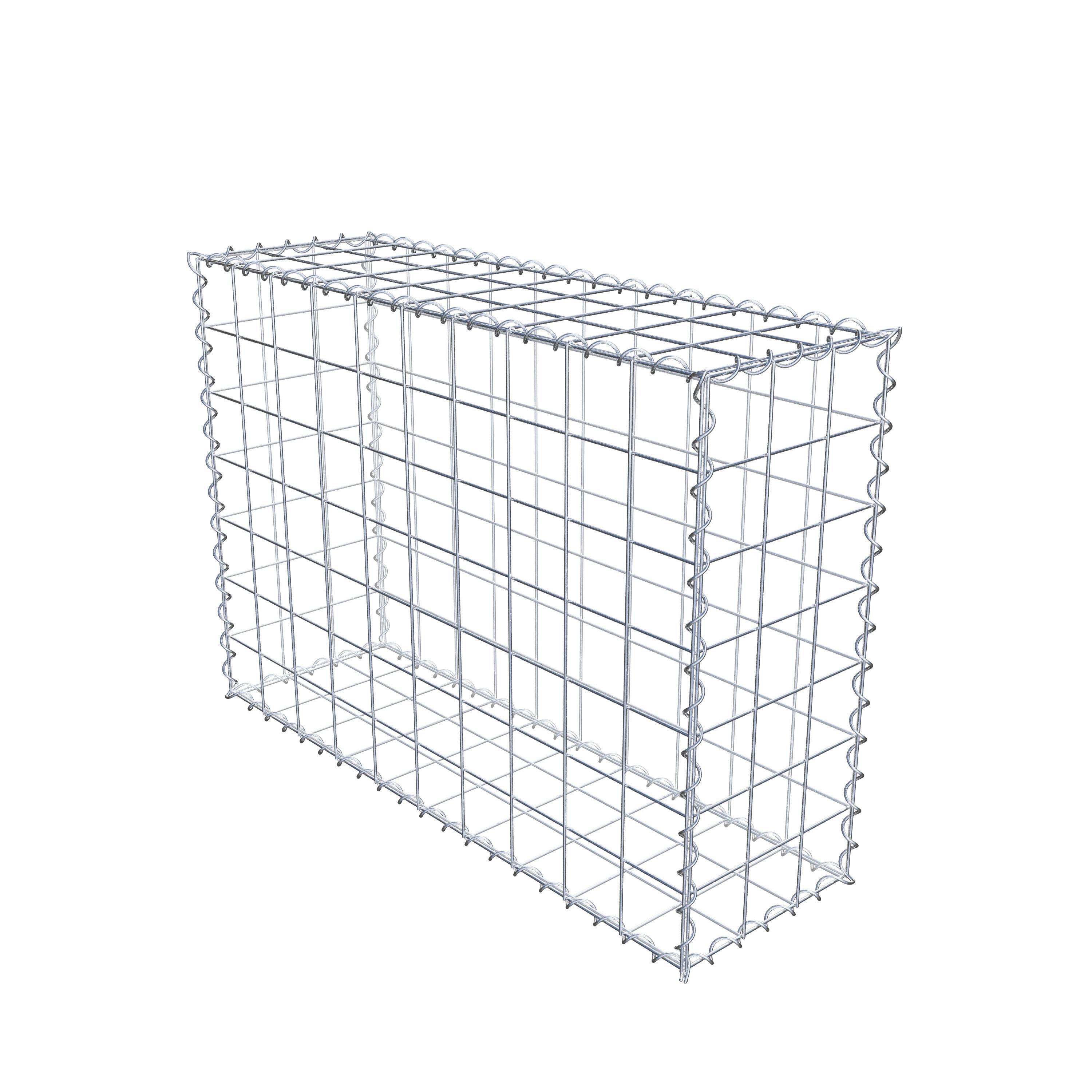 Gabion 100 cm x 70 cm x 30 cm (L x H x P), maille 10 cm x 10 cm, spirale