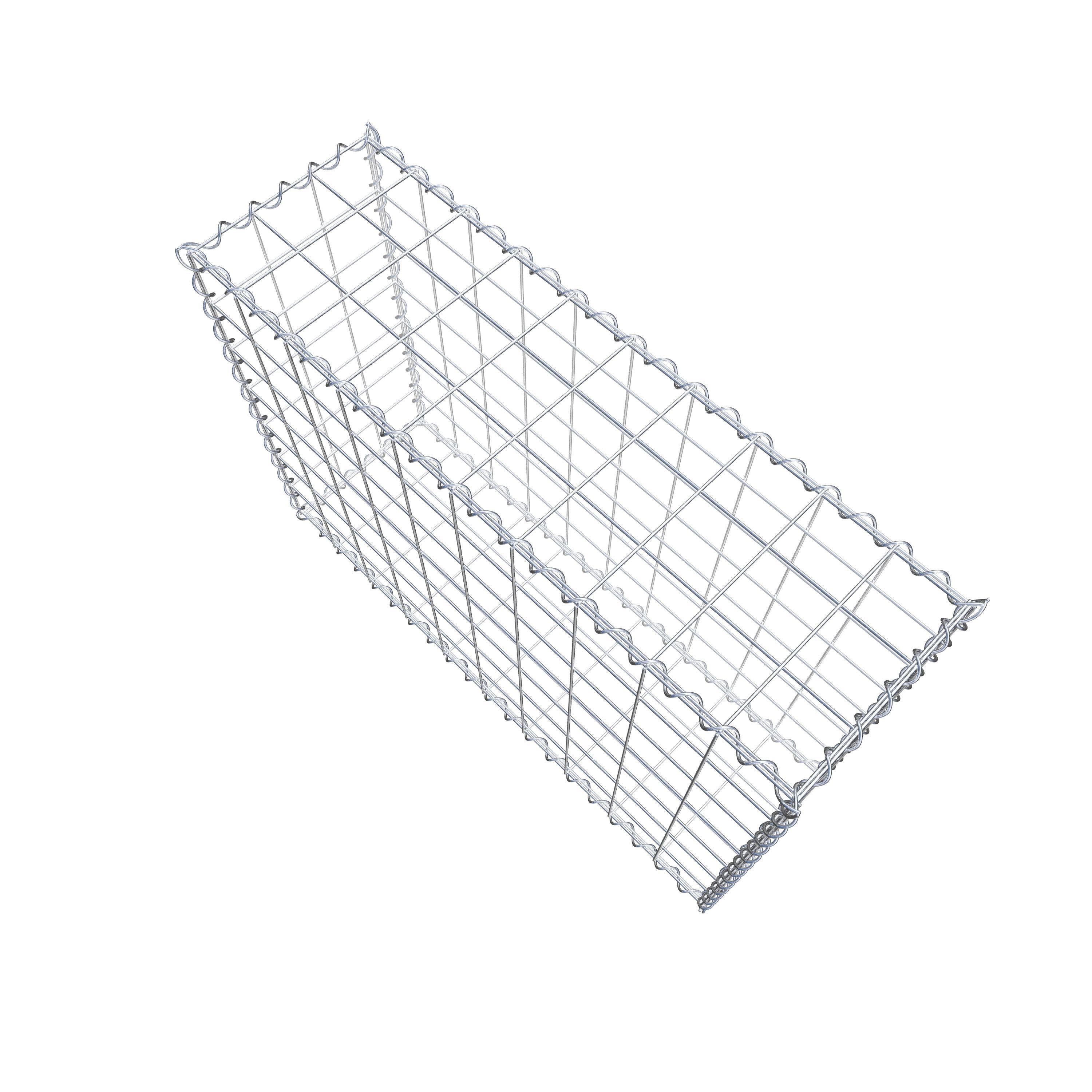 Gabion 100 cm x 70 cm x 30 cm (L x H x P), maille 10 cm x 10 cm, spirale