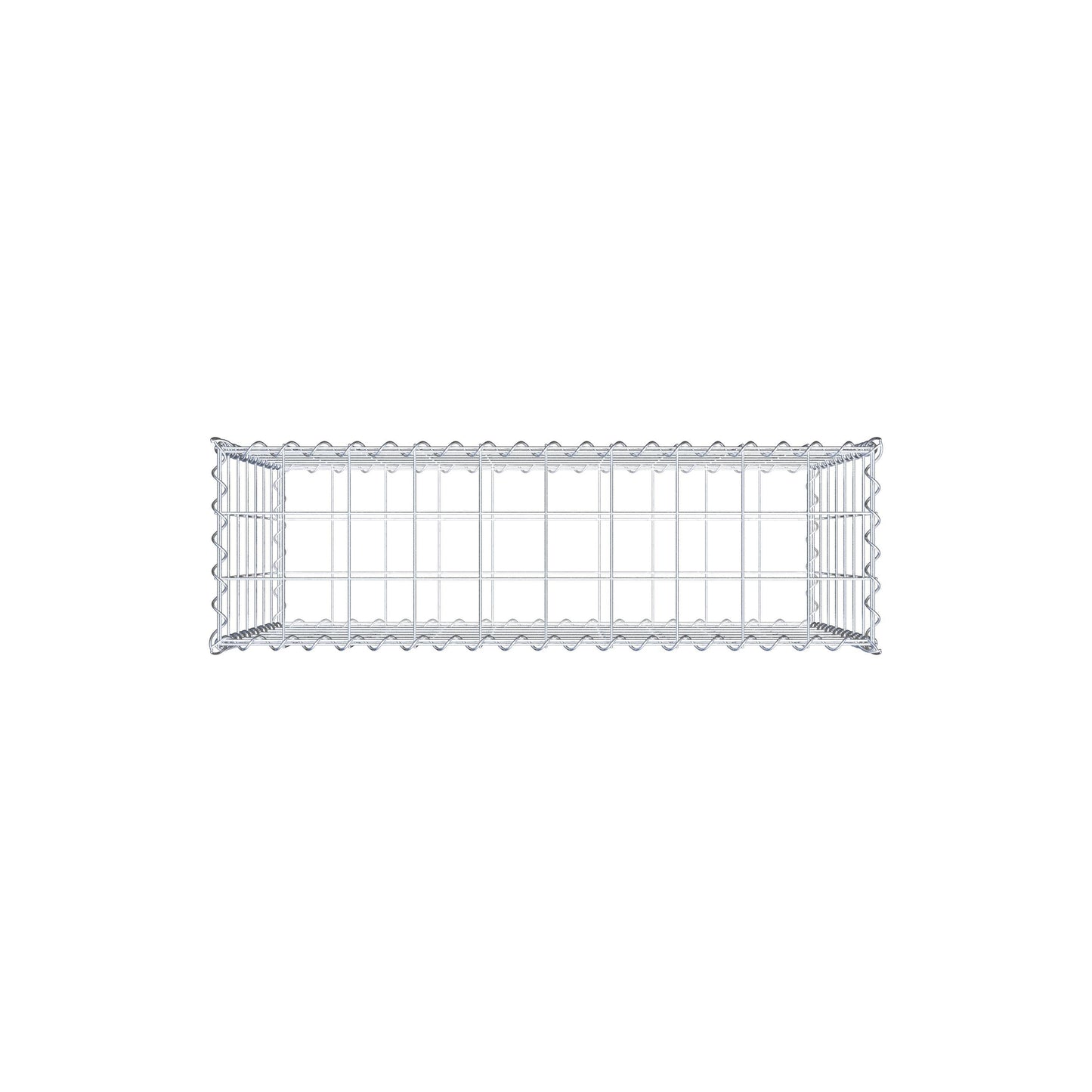 Gabion 100 cm x 70 cm x 30 cm (L x H x D), maskestørrelse 10 cm x 10 cm, spiral