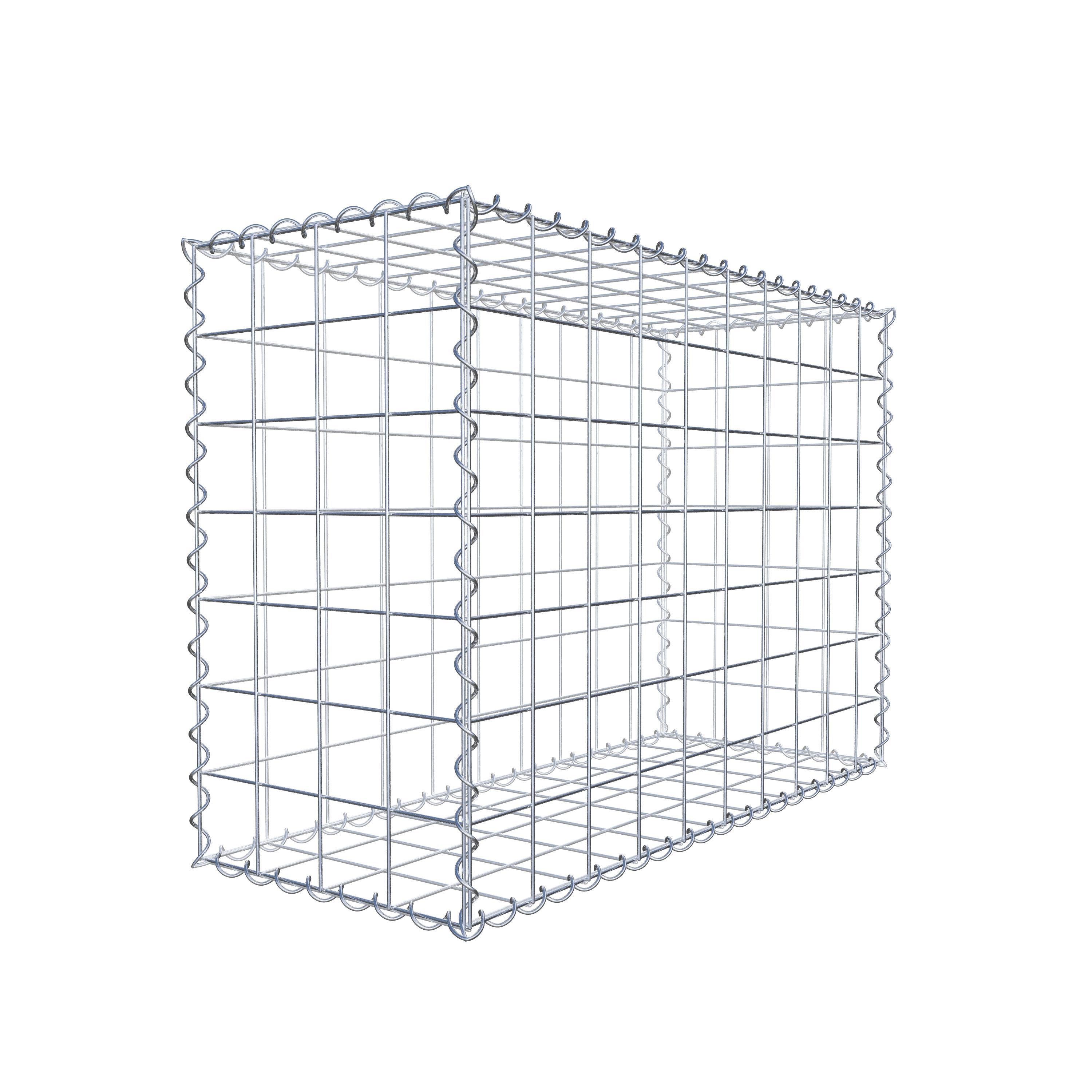 Gabion 100 cm x 70 cm x 40 cm (L x H x P), maille 10 cm x 10 cm, spirale