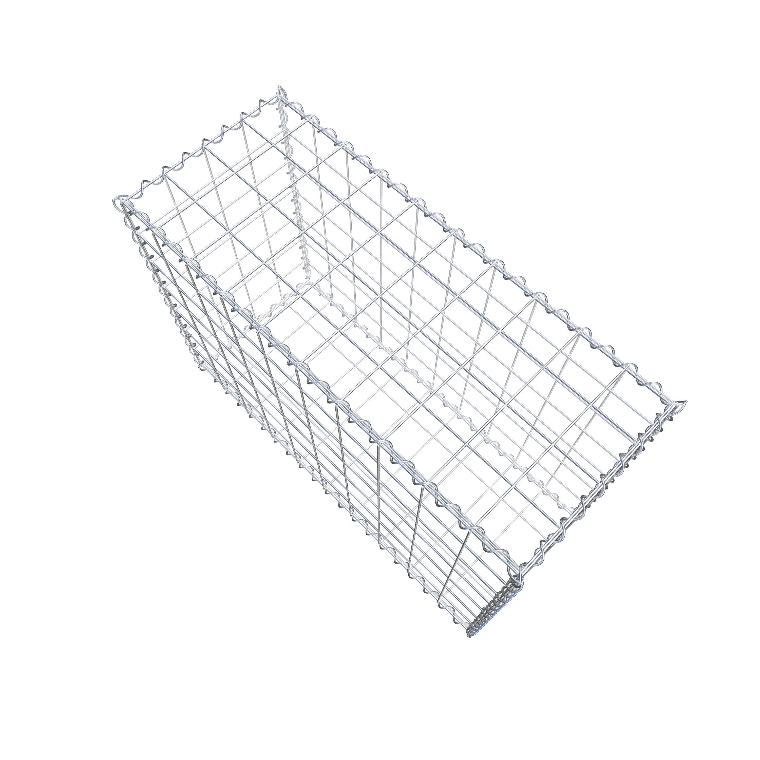 Gabion 100 cm x 70 cm x 40 cm (L x H x P), maille 10 cm x 10 cm, spirale