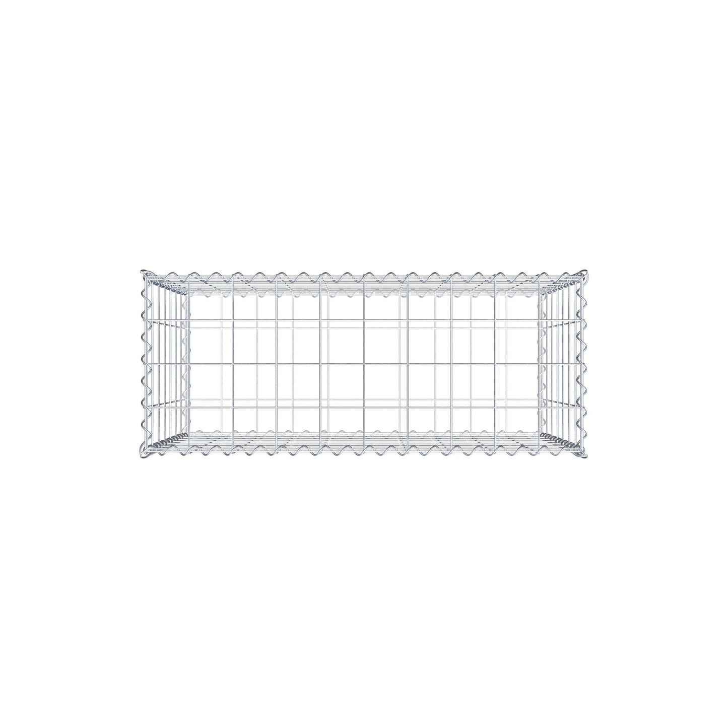 Gabion 100 cm x 70 cm x 40 cm (L x H x D), mesh size 10 cm x 10 cm, spiral