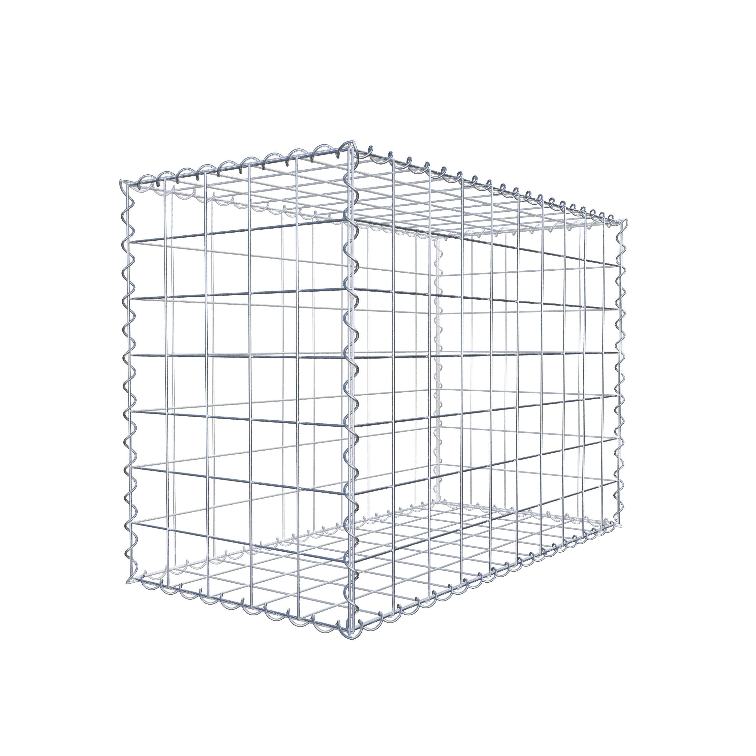 Gabion 100 cm x 70 cm x 50 cm (L x H x P), maille 10 cm x 10 cm, spirale