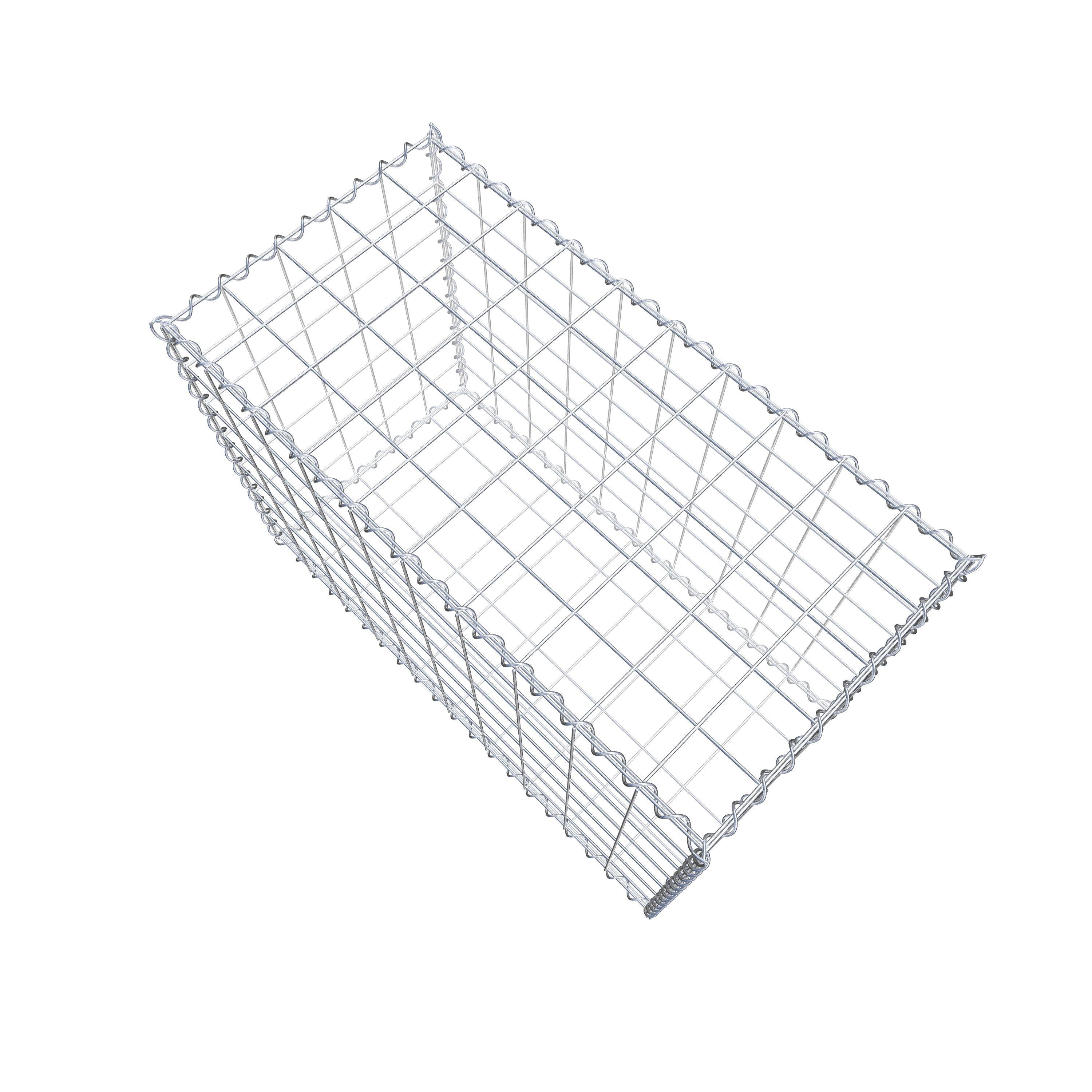 Gabion 100 cm x 70 cm x 50 cm (L x H x P), maille 10 cm x 10 cm, spirale